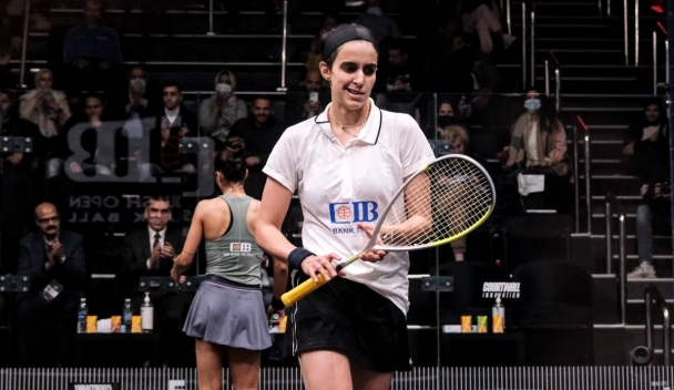 Nour El Tayeb reached a platinum tour quarter-final for the first time since her comeback ©PSA