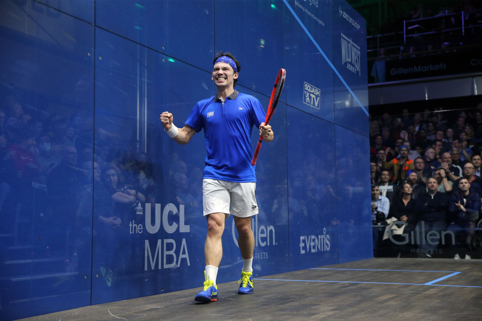 France’s Victor Crouin knocked out world number one Paul Coll in the second round of the Canary Wharf Classic ©PSA