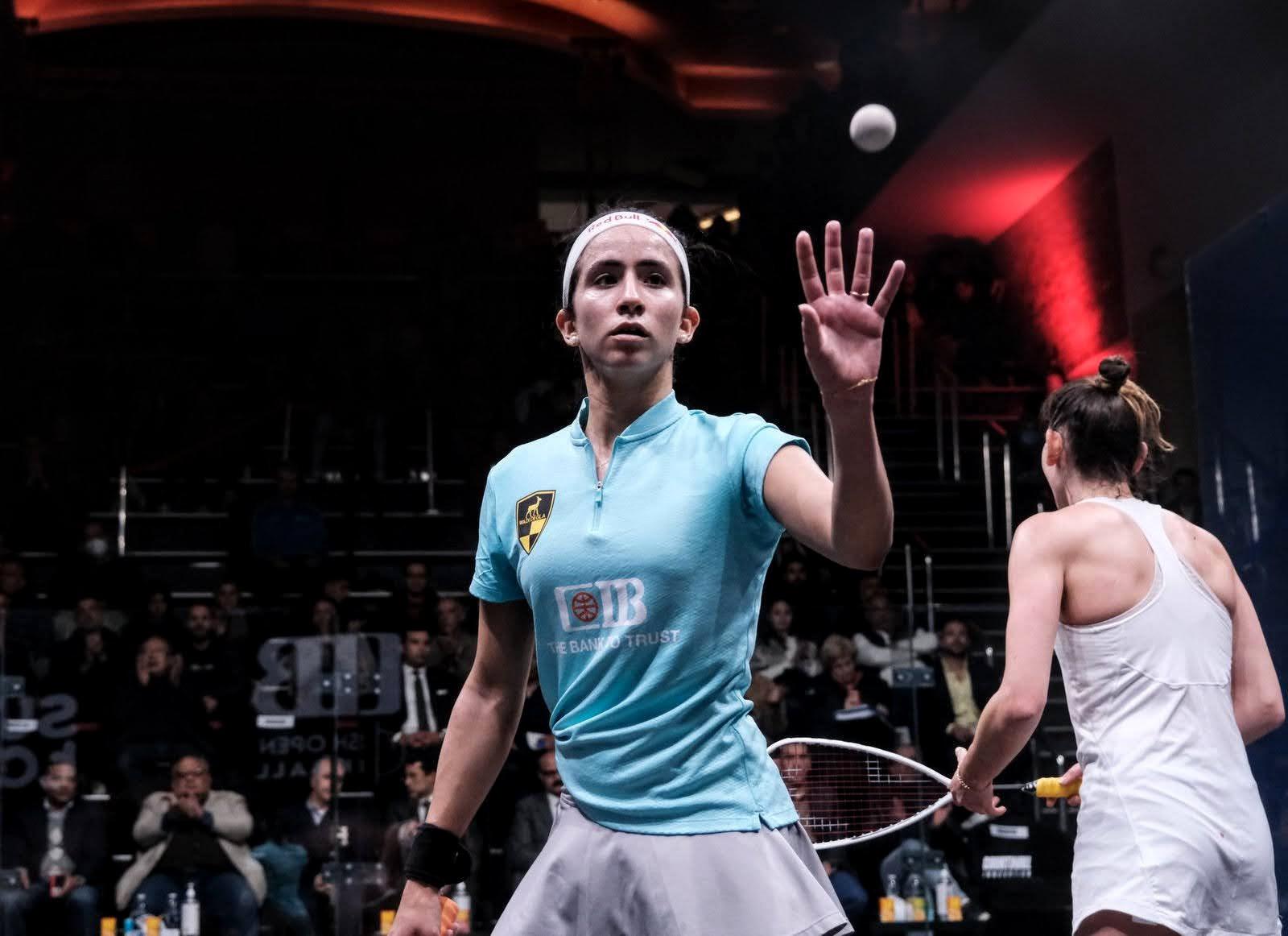 Nouran Gohar beat New Zealand's Joelle King to reach her first-ever Black Ball Open final ©PSA