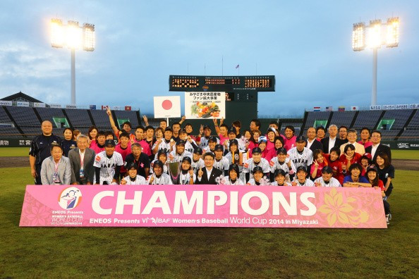 Japan won the Women's Baseball World Cup for a fourth consecutive time in Miyazaki in 2014 ©Getty Images