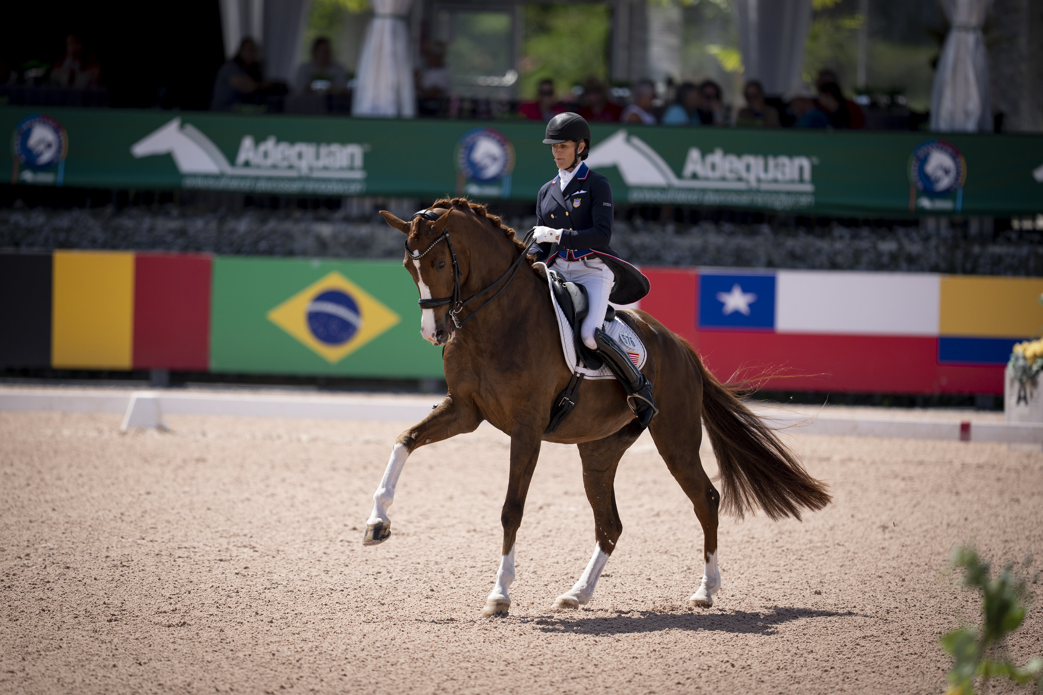 Bianca Berktold rides the KWPN mare Imperial during the Dressage Nations Cup ©FEI