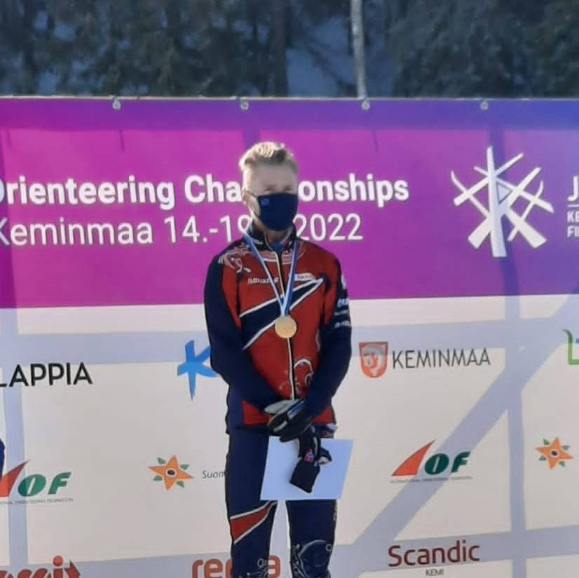Jørgen Baklid won a second gold medal of the World Ski Orienteering Championships ©WCOC2022/Risto Luodonpää