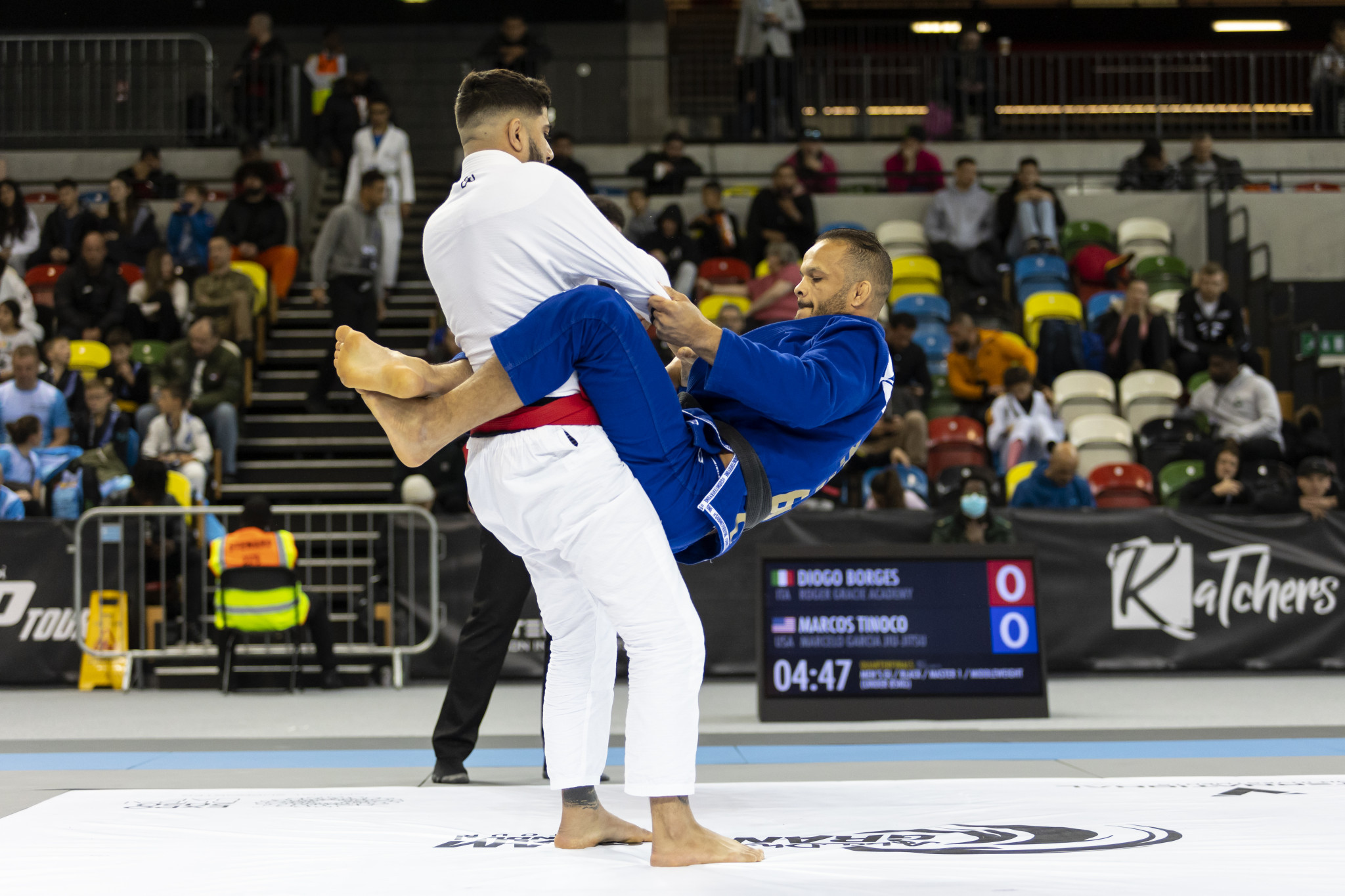 Diogo Borges of Mexico and American Marcos Tinoco were in action in the men's under-85kg category ©AJP