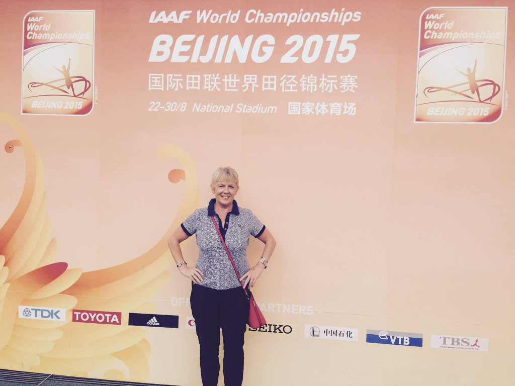 Cherry Alexander at last year's IAAF World Championships in Beijing 