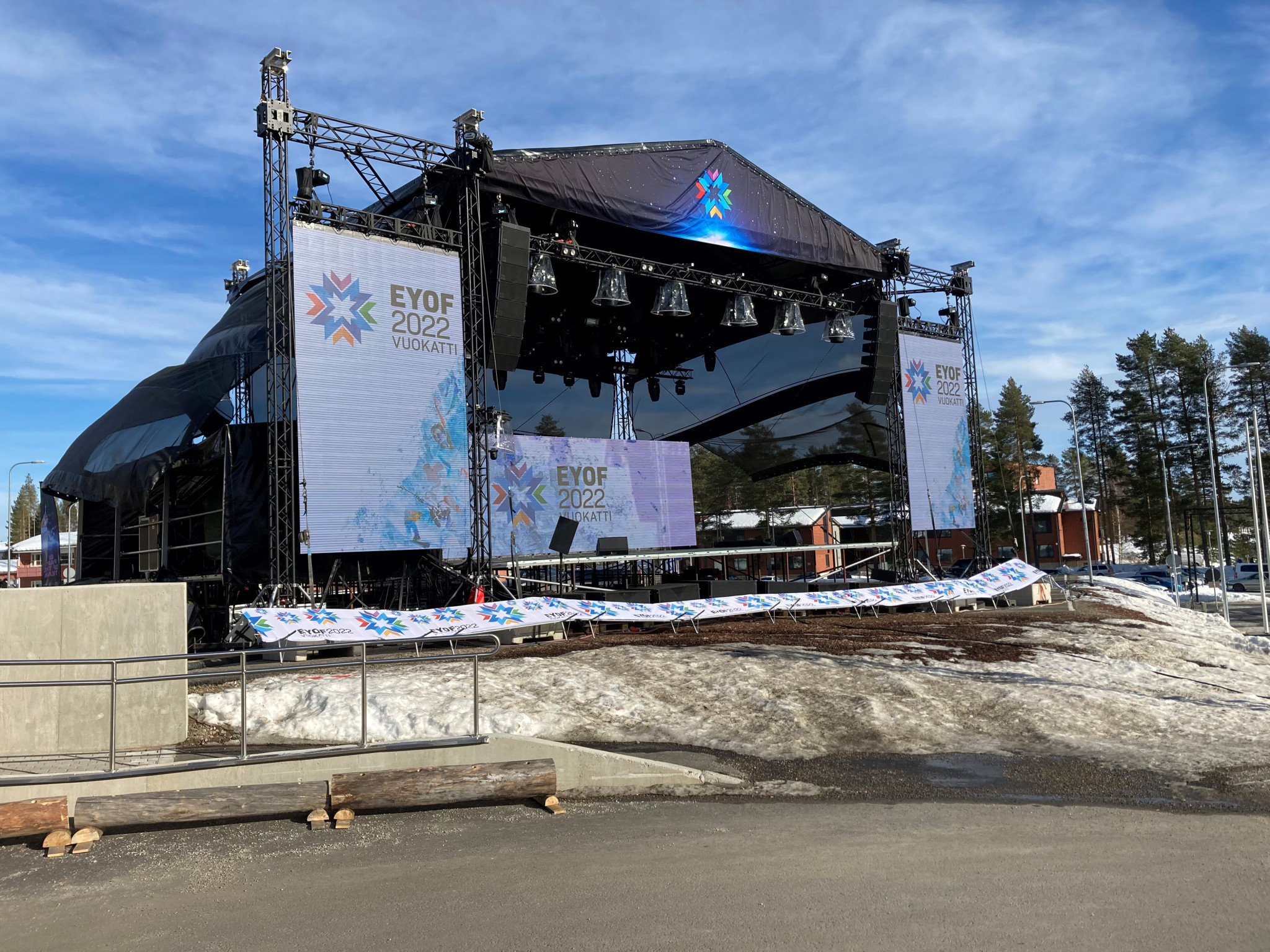 Tomorrow's Winter European Youth Olympic Festival Opening Ceremony is set to be held outside the Vuokatti Arena ©ITG