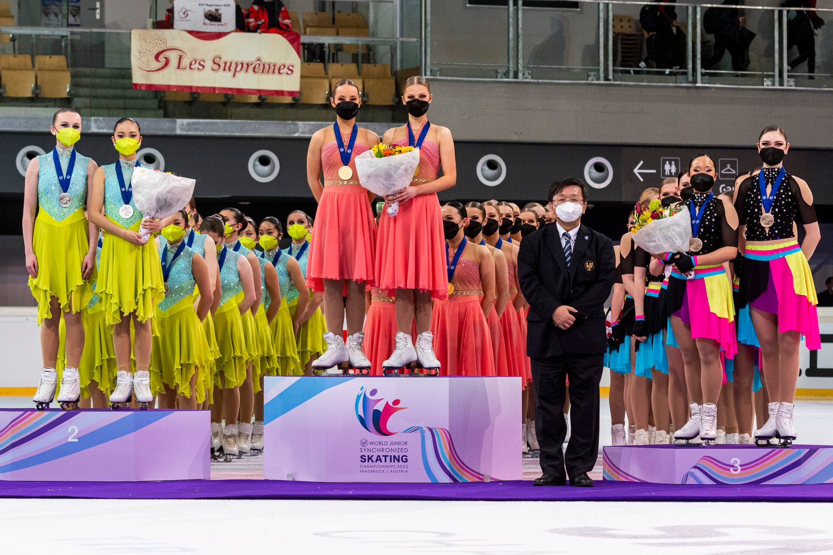 Team Fintastic Junior topped the standings to retain their title at the World Junior Synchronized Skating Championships in Innsbruck ©U.S. Figure Skating