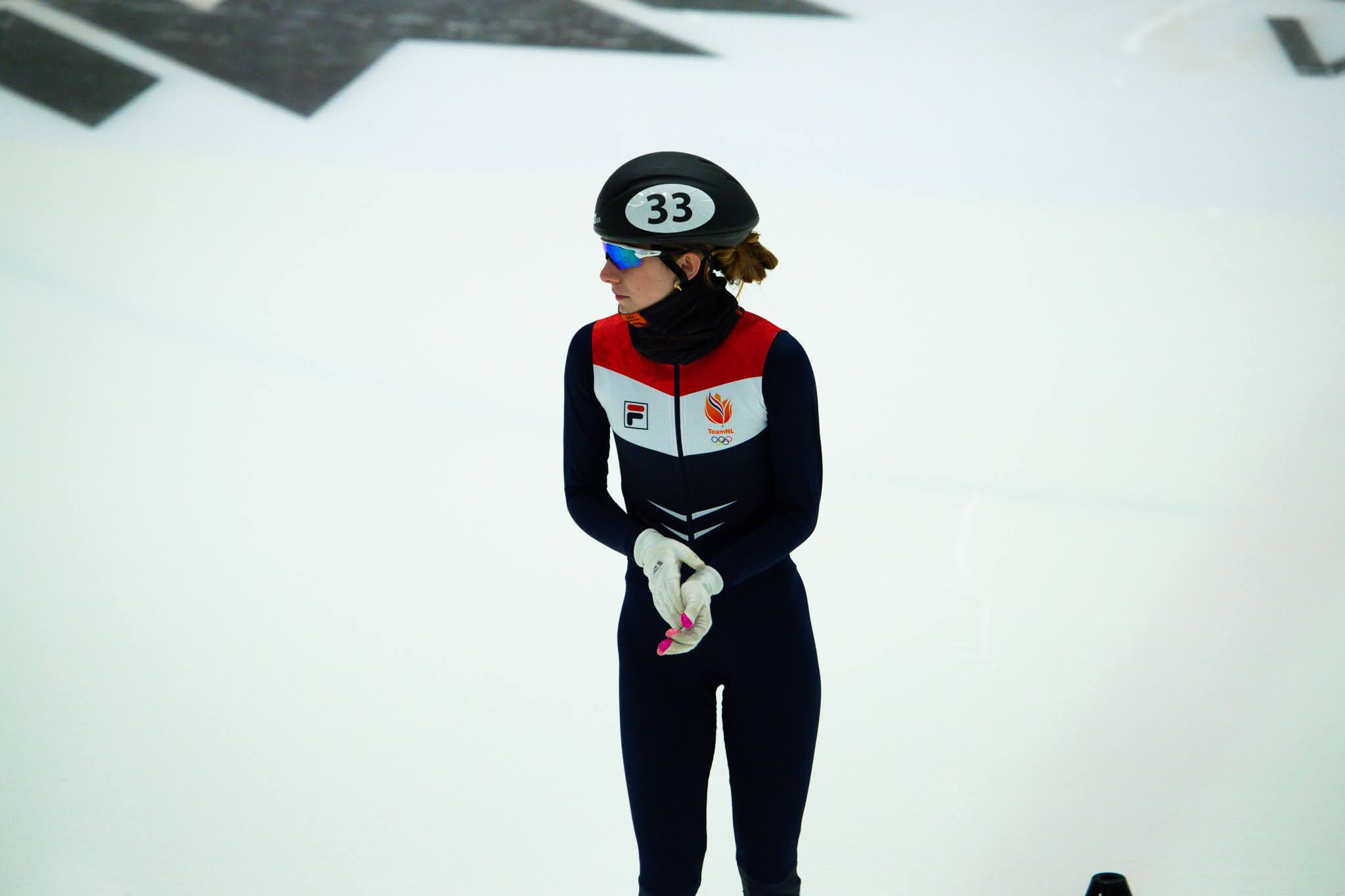 Zoe Deltrap of The Netherlands won her second gold of the Winter EYOF in the girls' 1,500m short track ©EYOF 2022 Vuokatti