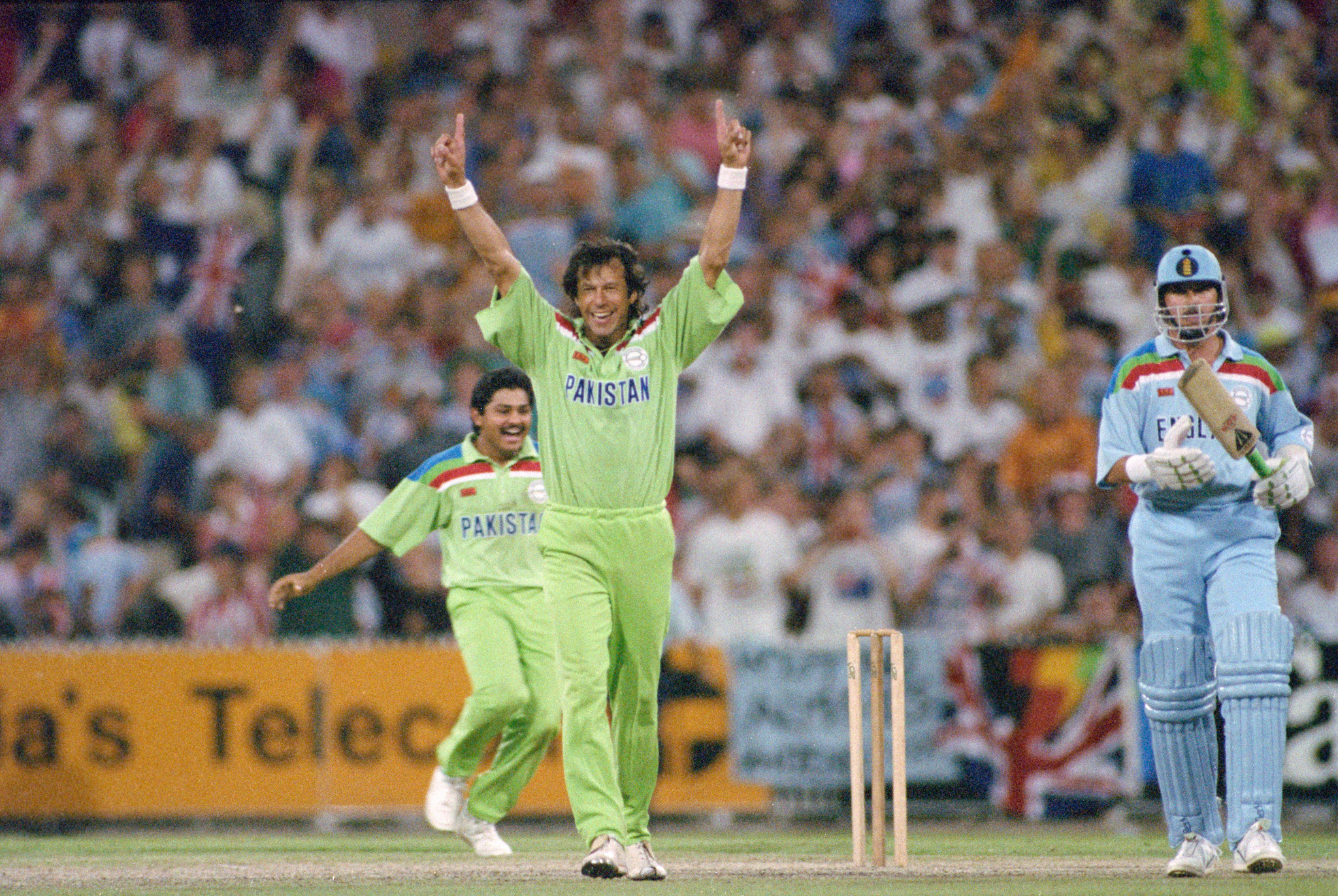 Pakistan skipper Imran Khan had played in every Cricket World Cup since the first in 1975  ©Getty Images
