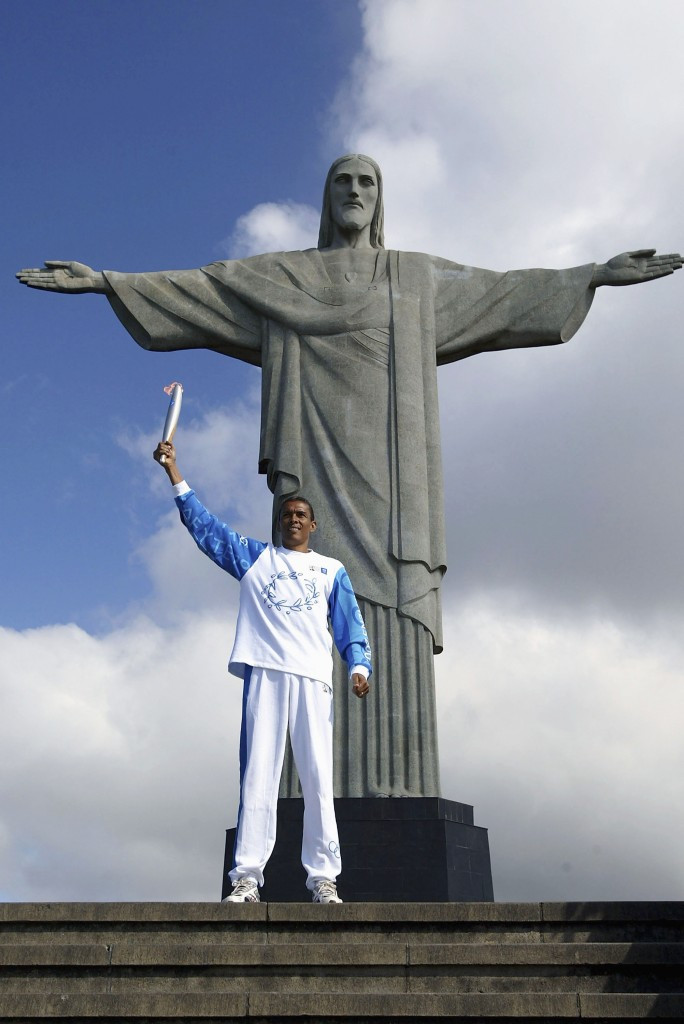 The Olympic Torch visited Rio de Janeiro during the Athens 2004 Relay ©Getty Images
