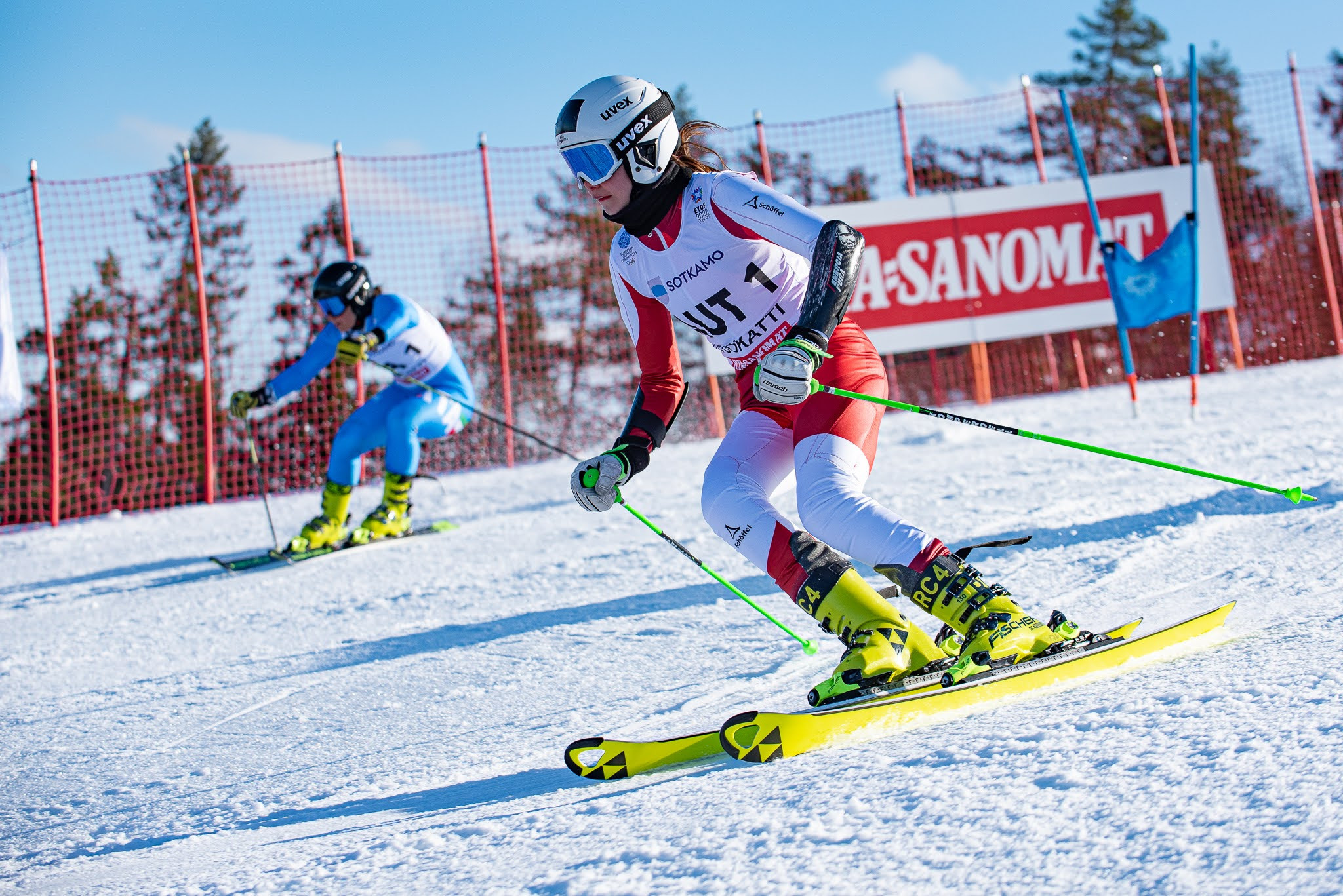 In the Alpine skiing mixed team parallel event, Austria took gold, with silver going to Italy ©Hannu Kilpeläinen/EYOF 2022 Vuokatti