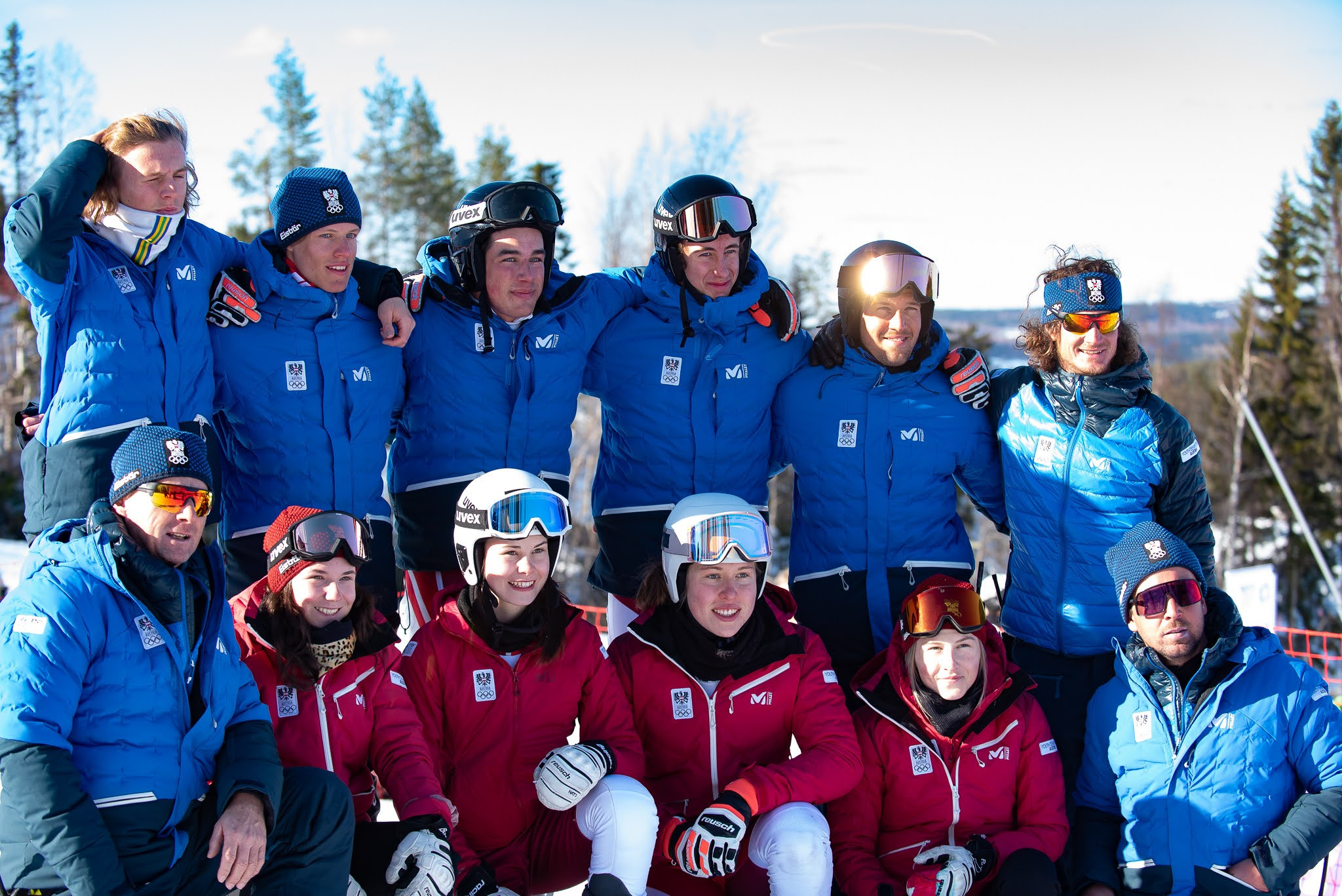 Austria claimed mixed team parallel gold in the Alpine skiing at the Winter EYOF in Vuokatii ©Hannu Kilpeläinen/EYOF 2022 Vuokatti
