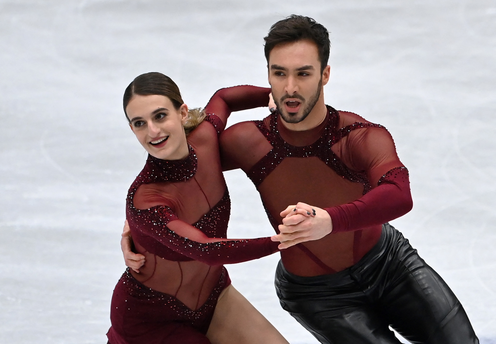 Gabriella Papadakis and Guillaume Cizeron claimed the rhythm dance title today in France ©Getty Images