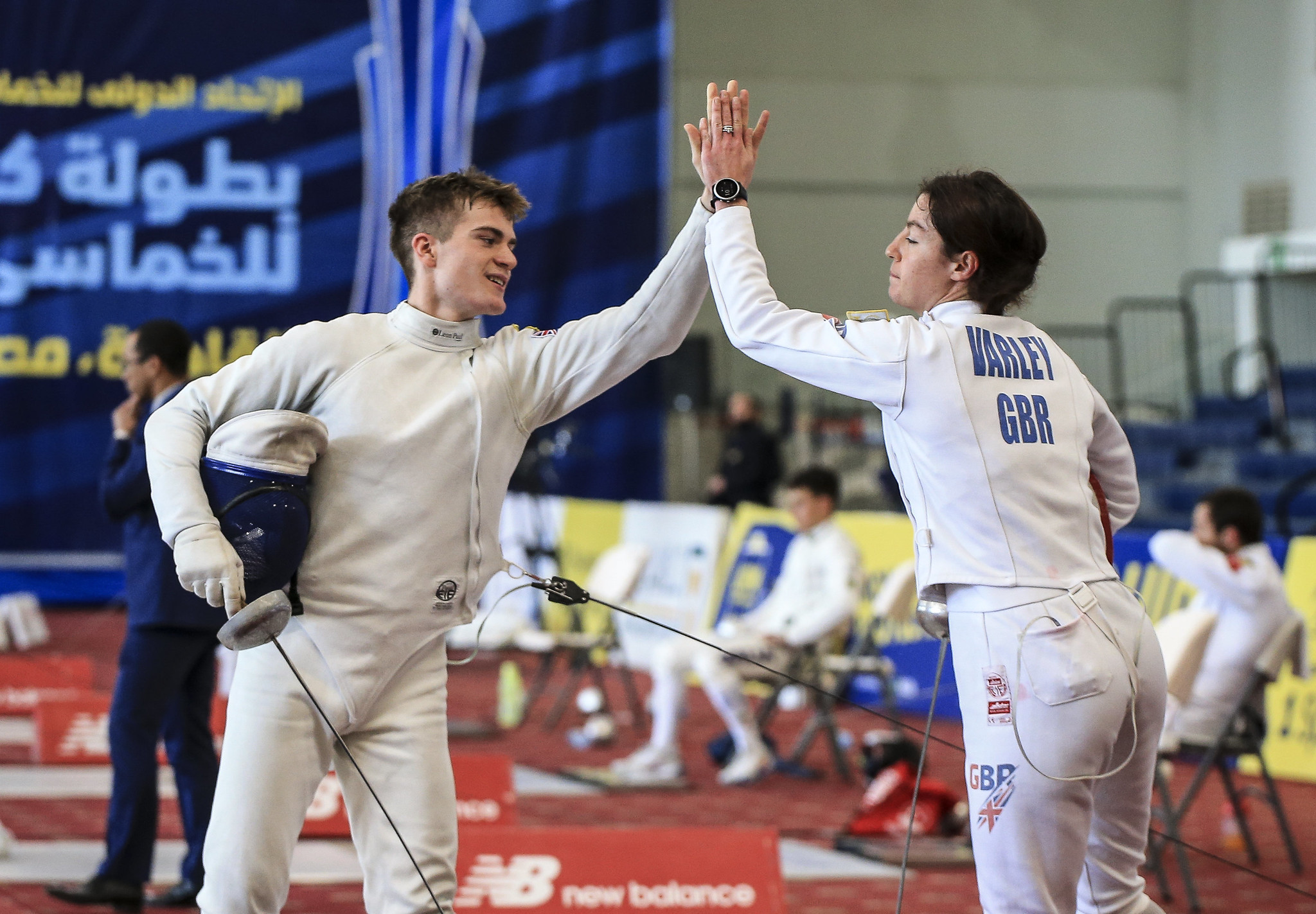 Britain's Ross Charlton and Jessica Varley finished as the runners-up in Cairo ©UIPM