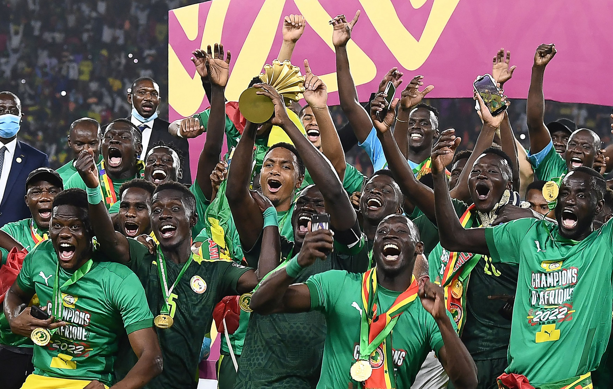 Senegal won the Africa Cup of Nations last month but their World Cup hopes remain in doubt ©Getty Images