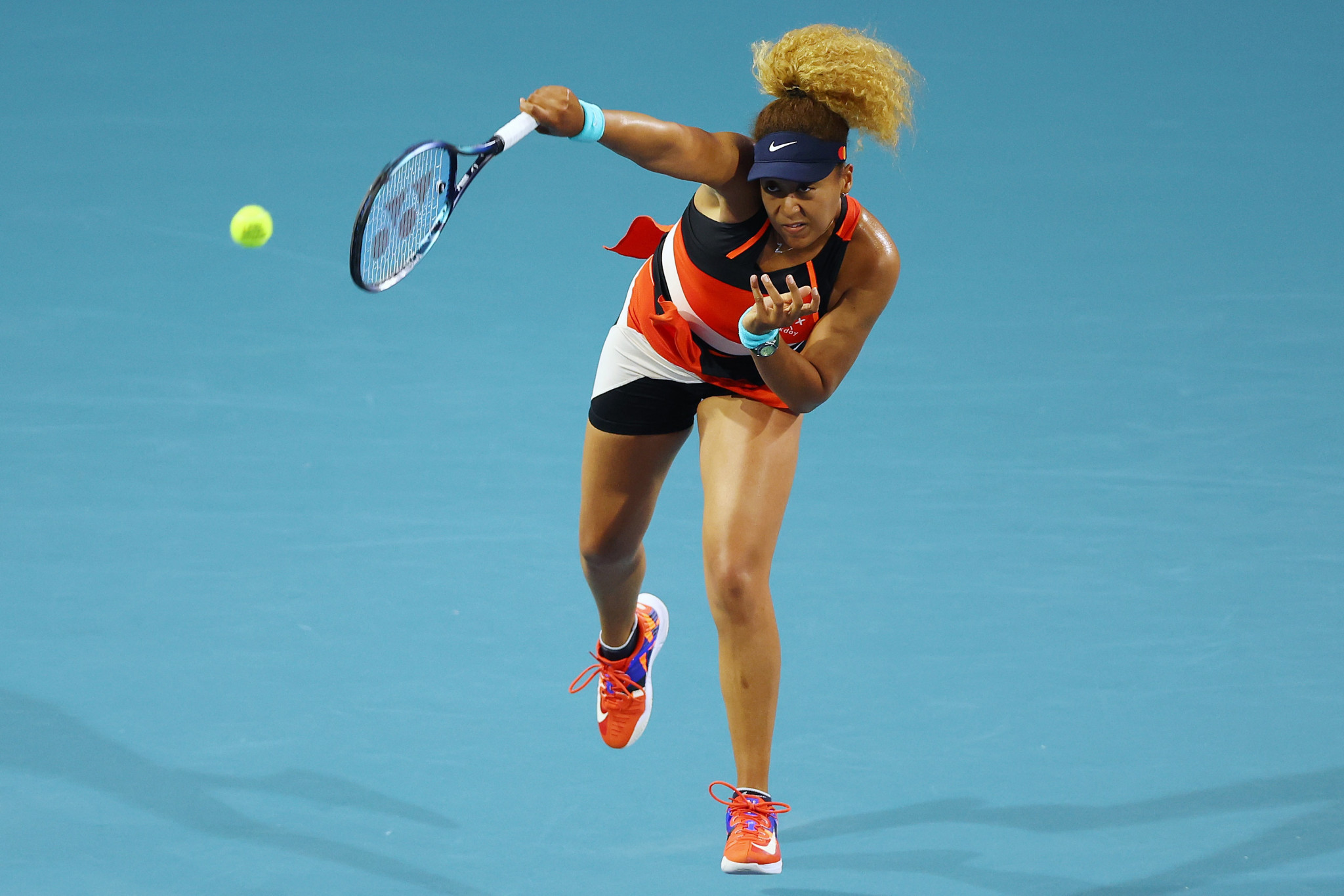 Japan's Naomi Osaka is set to tackle Belinda Bencic in the women's singles semi-final after cruising past Danielle Collins ©Getty Images 