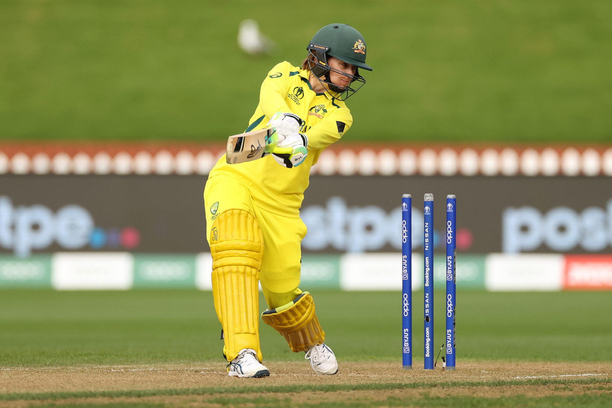 Alyssa Healy scored 129 runs from 107 balls to help Australia beat West Indies in their Women's Cricket World Cup semi-final ©Getty Images