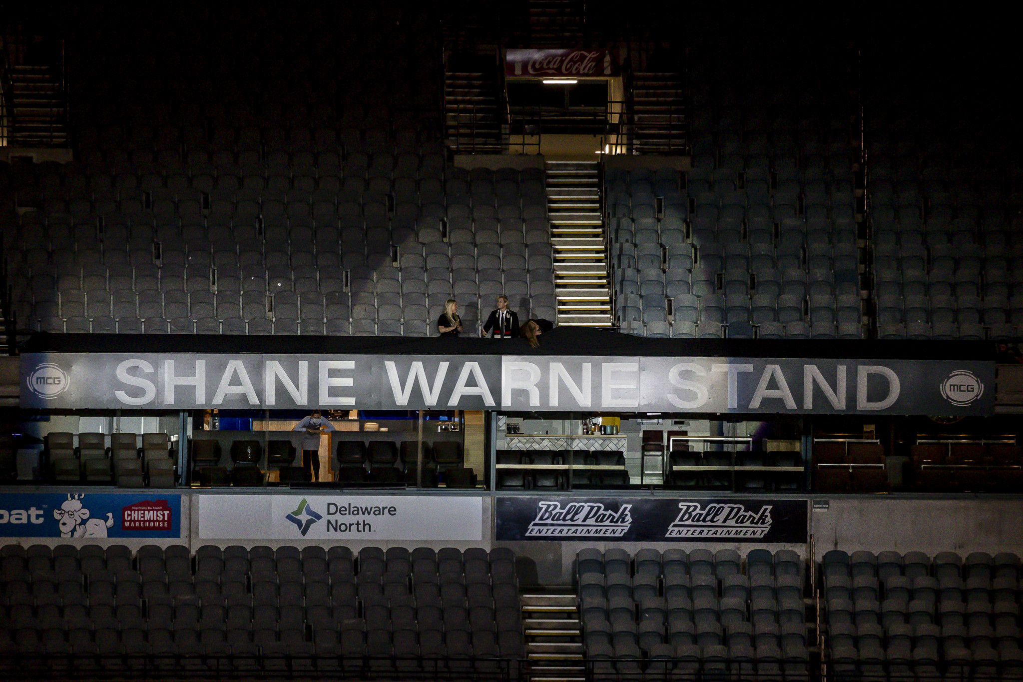 The Great Southern Stand in Melbourne has been renamed in honour of Shane Warne following his death ©Getty Images
