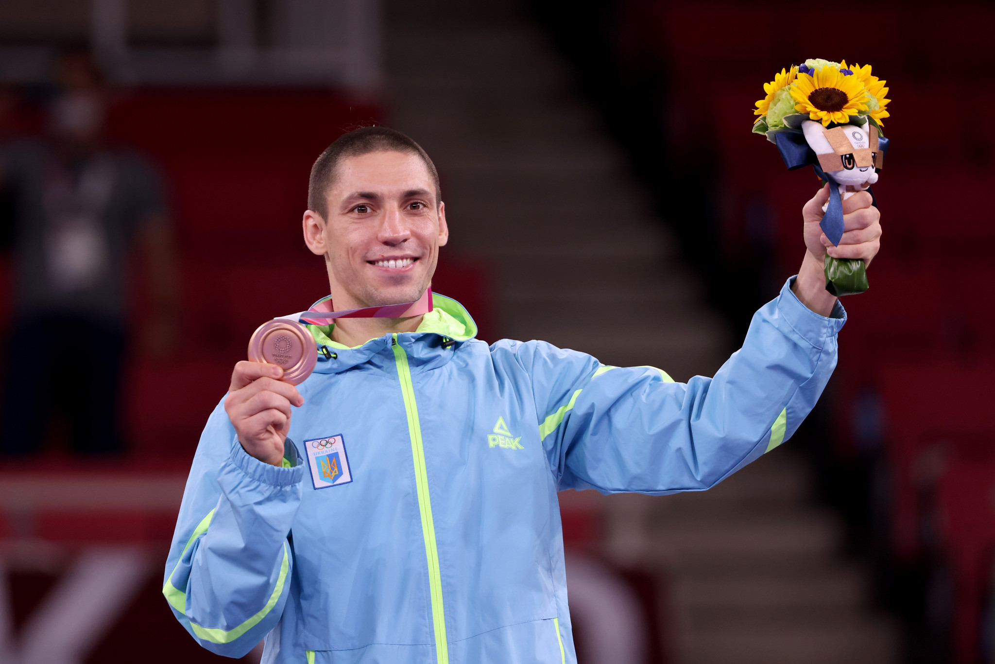 Olympic karate bronze medallist Stanislav Horuna is auctioning his medal for Ukraine ©Getty Images