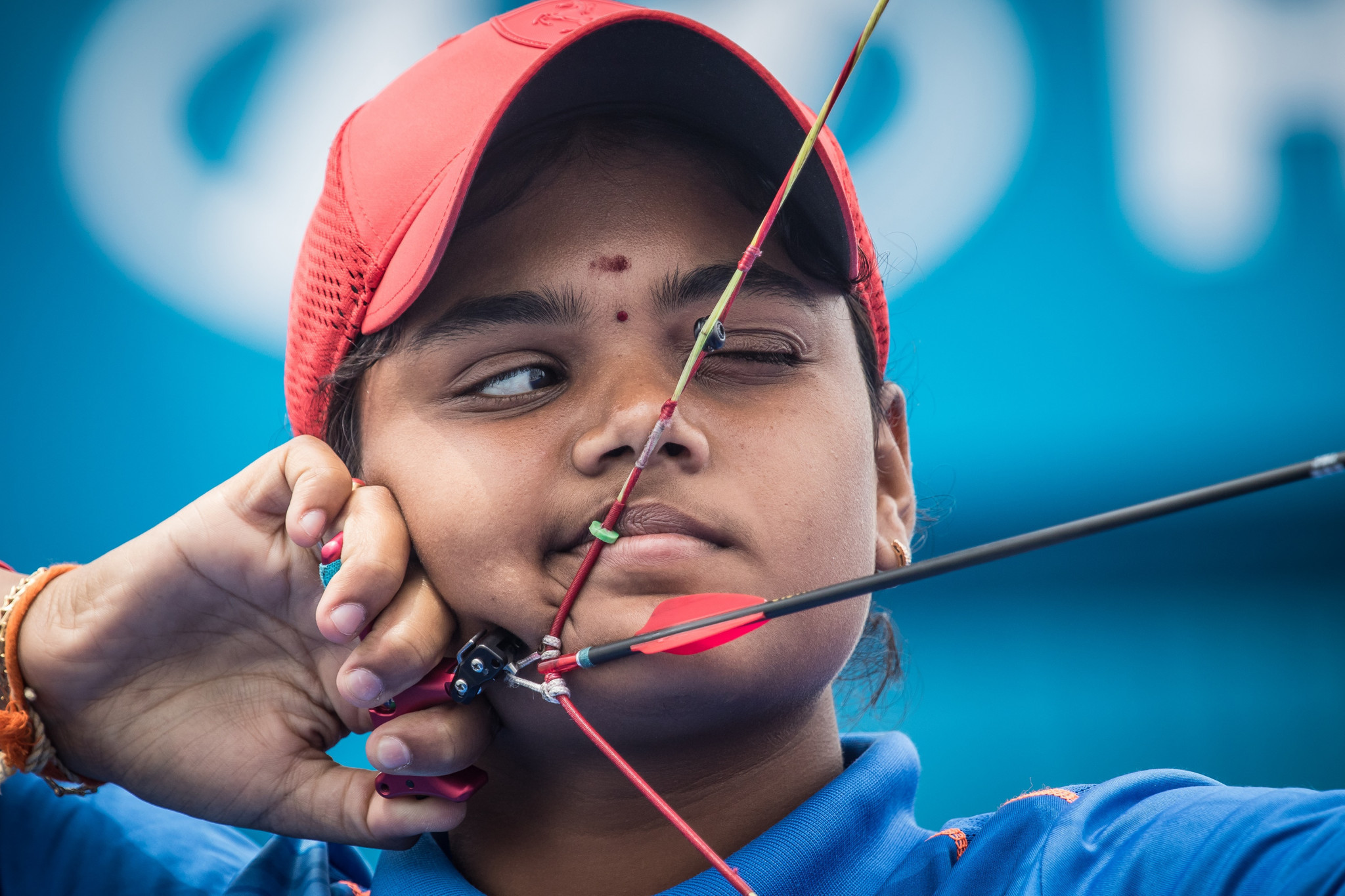 Jyothi Surekha Vennam won one of three Indian silver medals at the World Archery Championships last year ©Getty Images