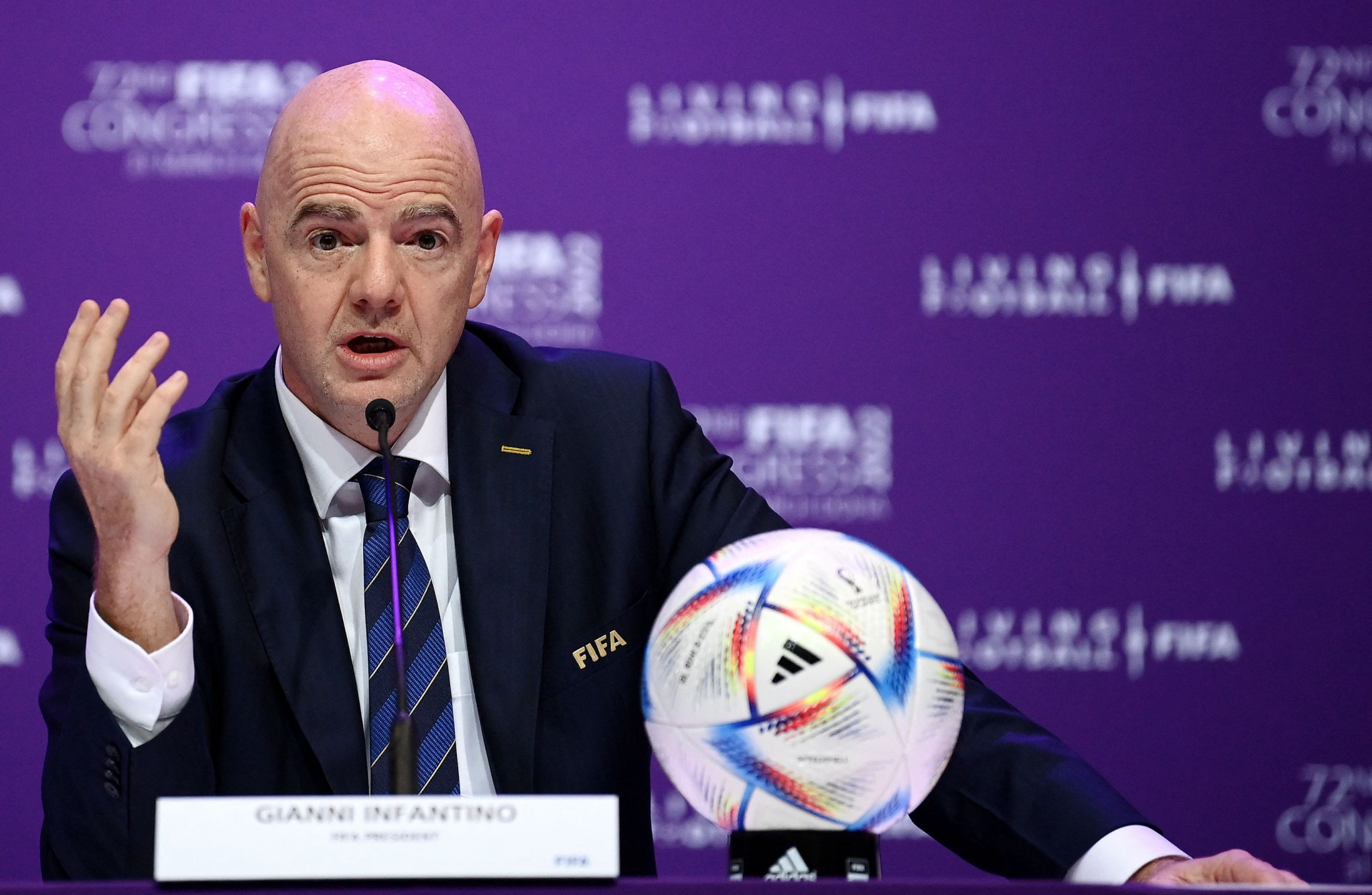 Gianni Infantino said at a press conference 
