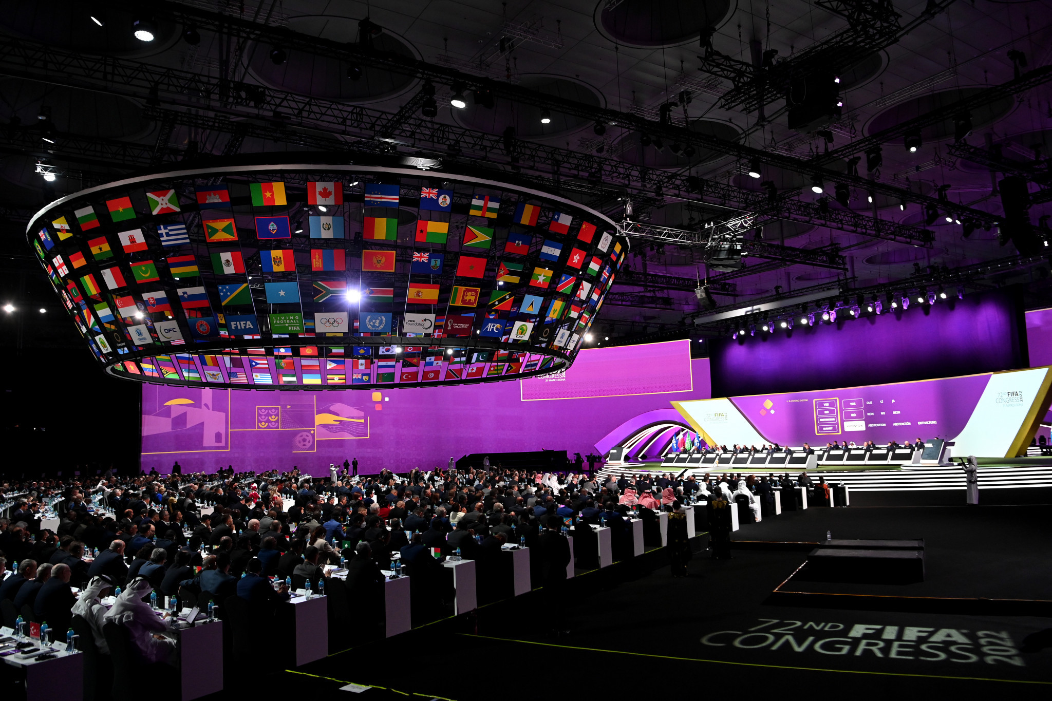 The 72nd FIFA Congress was held in Doha, and ratified the suspensions of Pakistan, Zimbabwe and Kenya ©Getty Images