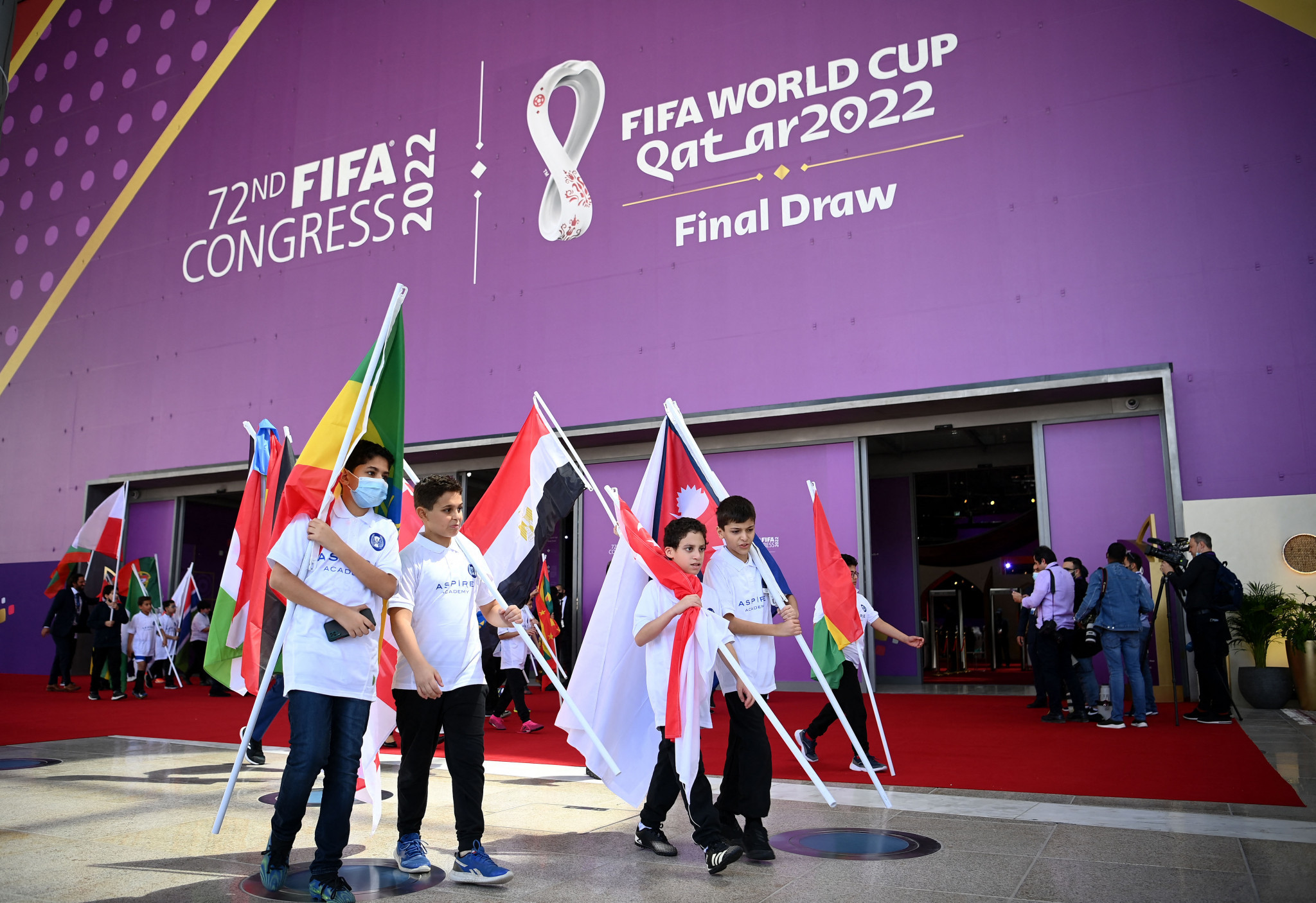 The group-stage draw for the 2022 FIFA World Cup is set to be held tomorrow in Doha ©Getty Images