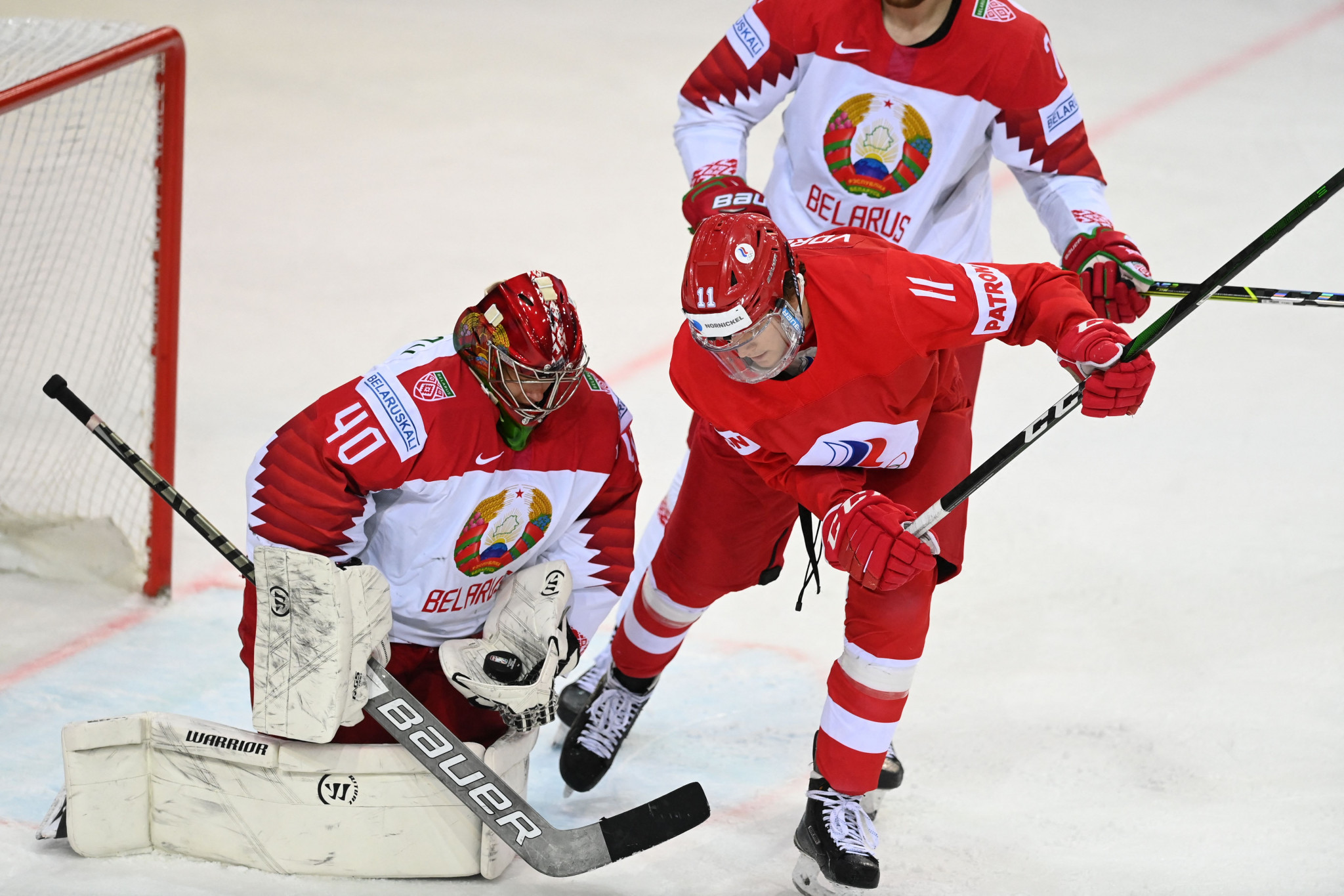 Players from Belarus and Russia are currently banned from IIHF competitions ©Getty Images