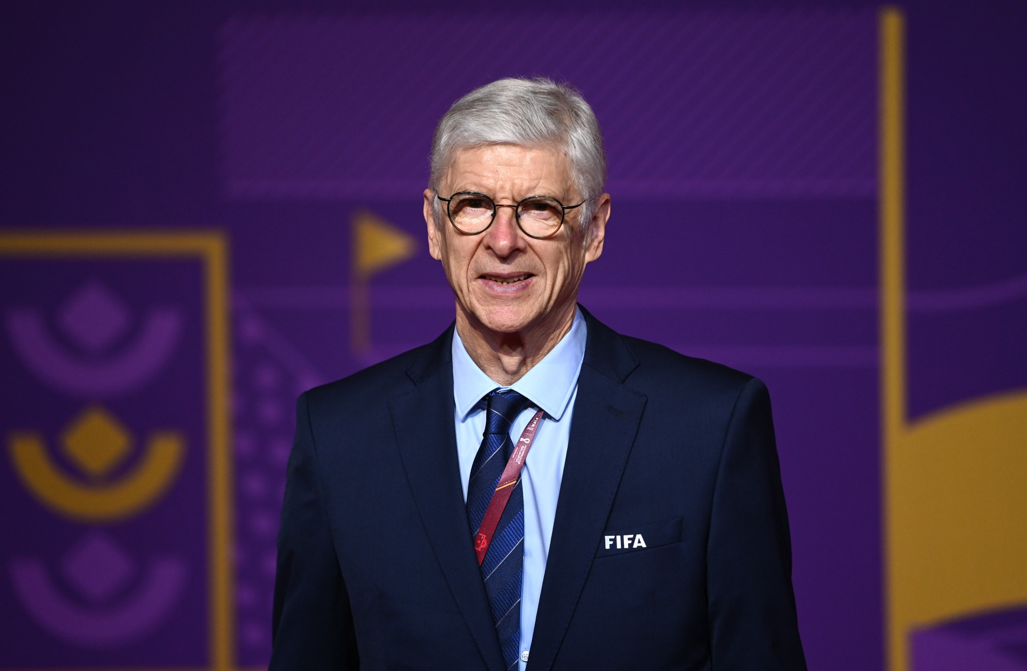 One of the biggest advocates for a biennial World Cup, Arsène Wenger, was at the event in his role of FIFA chief of global football development ©Getty Images
