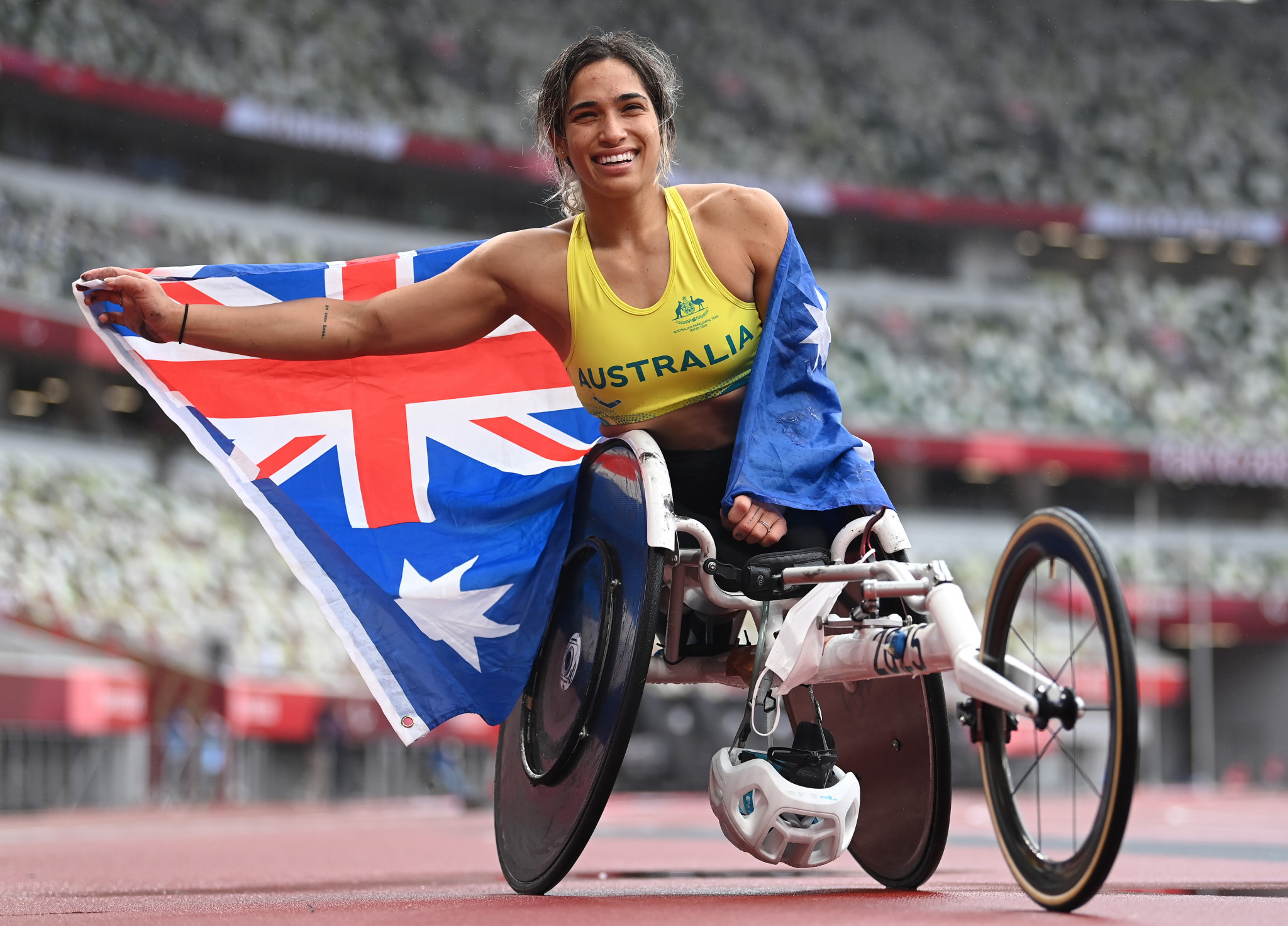 Madison de Rozario won two golds and a bronze at the Tokyo 2020 Paralympics ©Getty Images