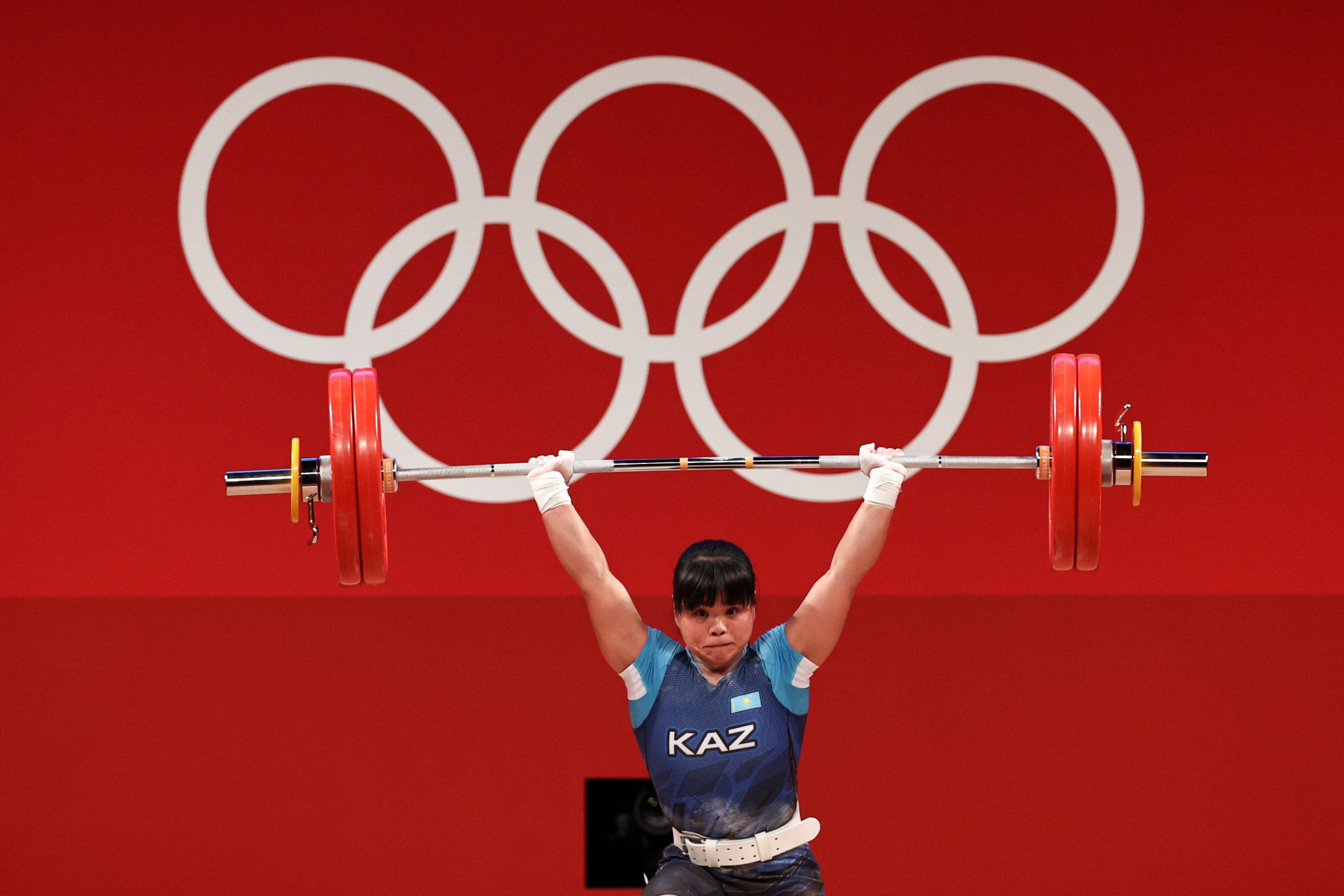 Zulfiya Chinshanlo also claimed weightlifting bronze for Kazakhstan at Tokyo 2020, having returned from her own doping suspension  ©Getty Images
