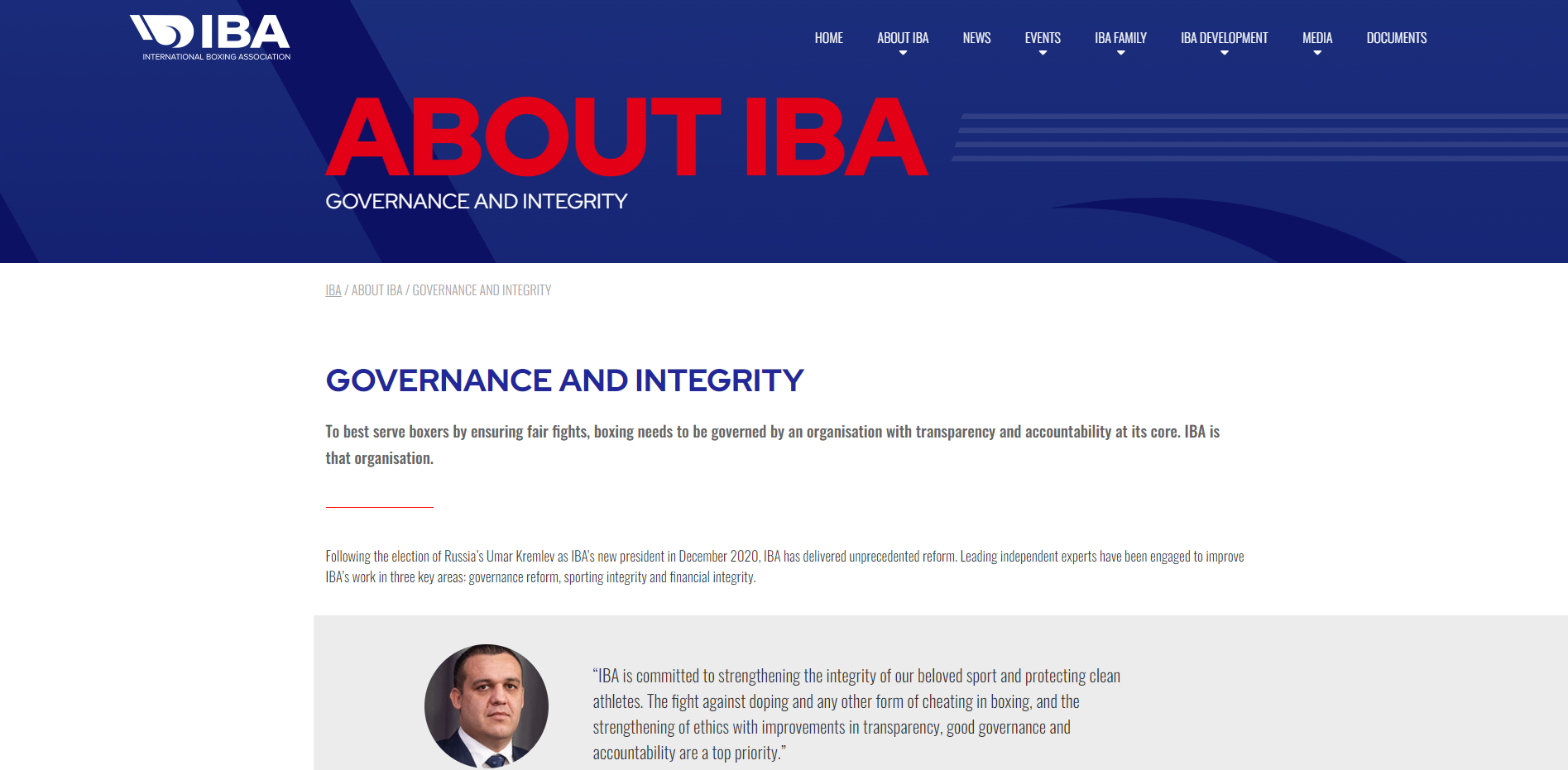 The IBA claims the new website is a step towards increased transparency ©IBA