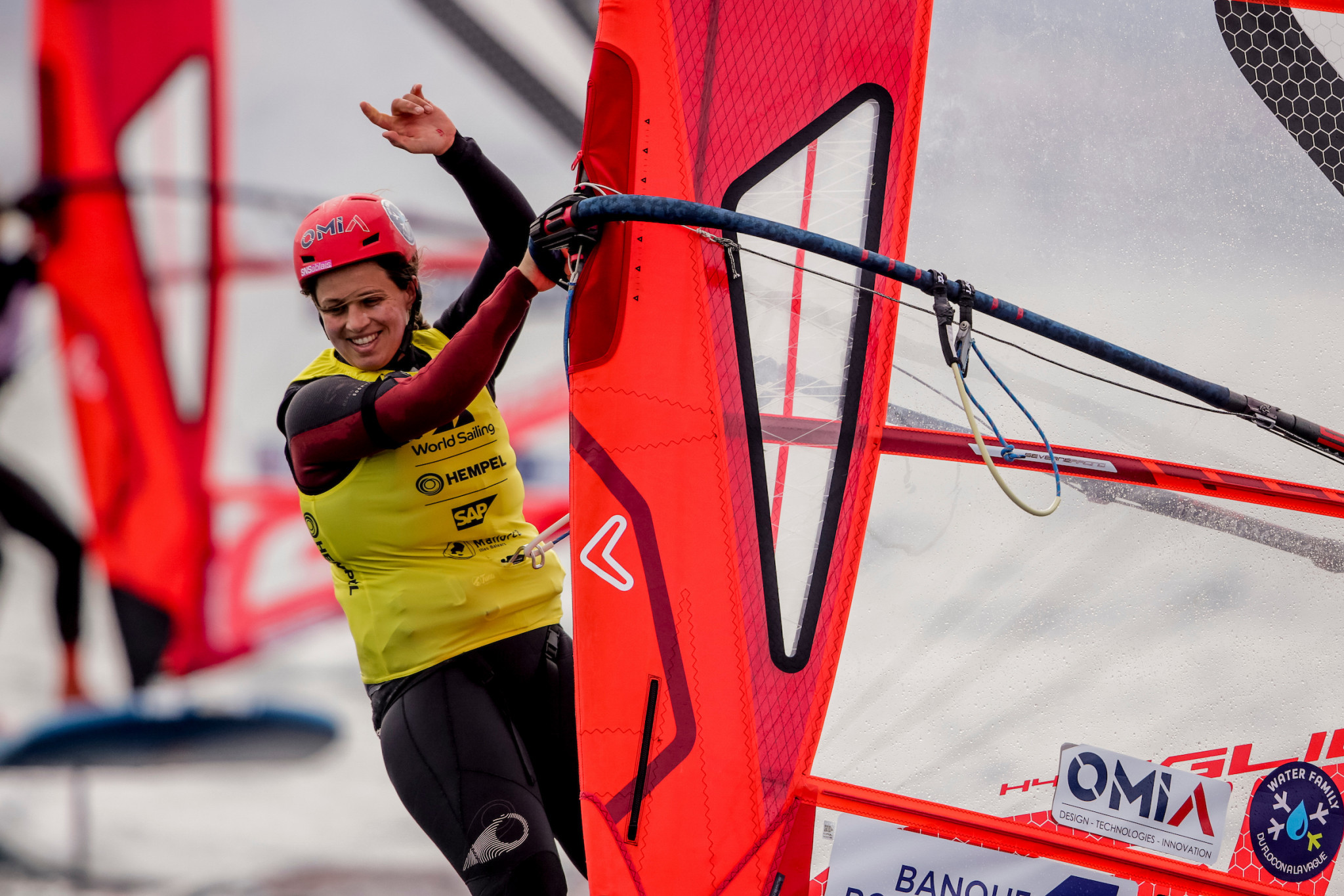 Helene Noesman remains top of the women's iQFOiL standings after the second day of racing in Mallorca ©Trofeo S.A.R. Princesa Sofía - Mallorca 2022
