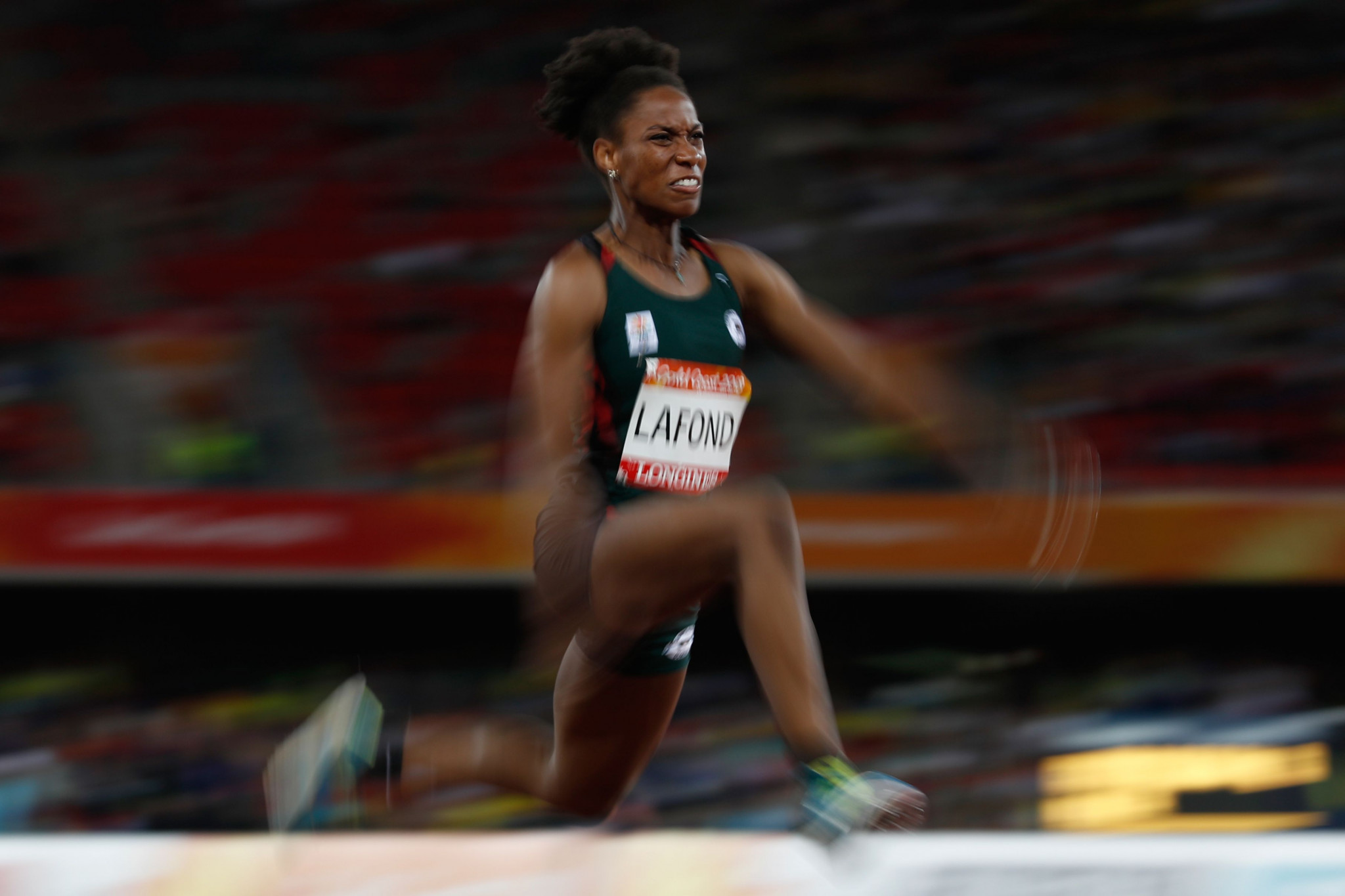 Thea Lafond won triple jump bronze for Dominica at Gold Coast 2018, where the country won its first Commonwealth Games medals ©Getty Images