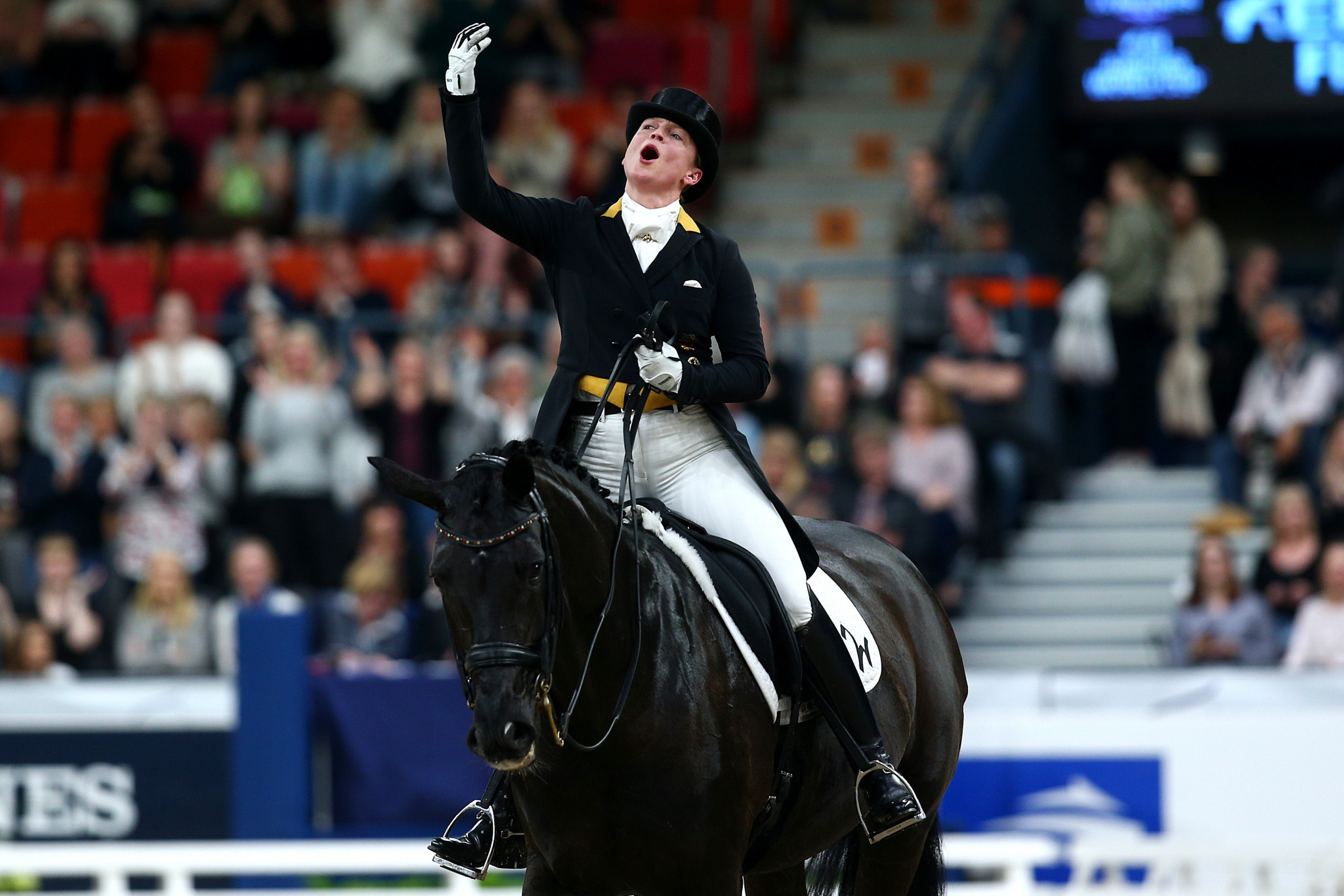 Isabell Werth is set to partner Weihegold OLD one final time in the World Cup dressage final in Leipzig ©Getty Images