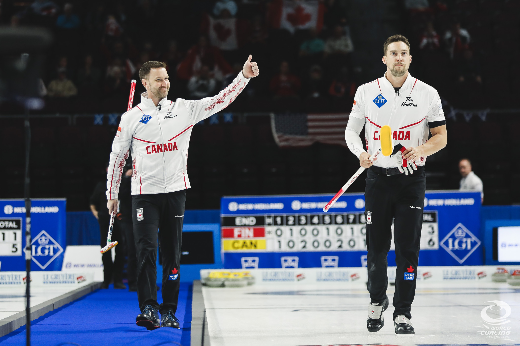 Canada bounce back with win to retain World Men's Curling Championship top spot