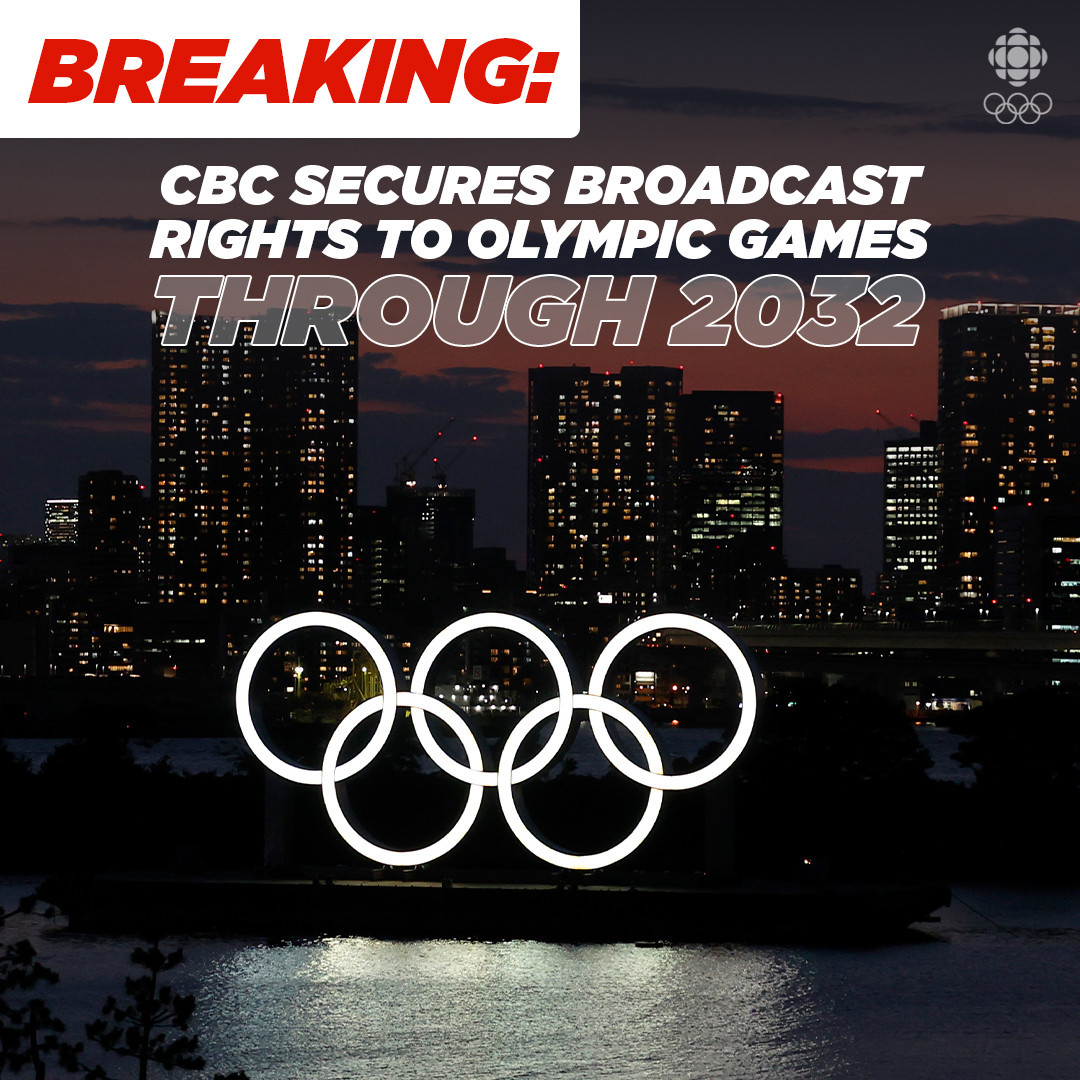 The Canadian Broadcasting Corporation is set to broadcast five editions of the Olympic Games with the exclusive deal ©CBC