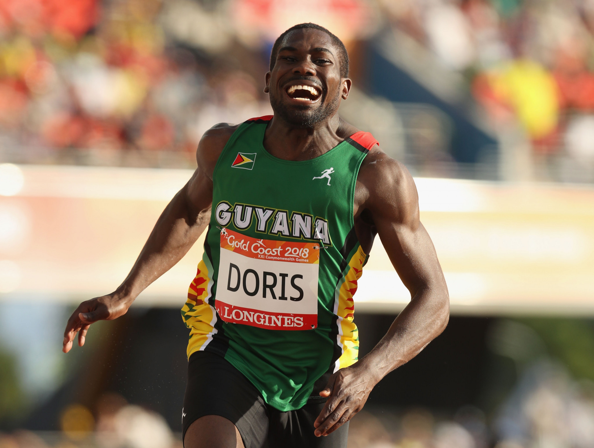 Troy Doris won triple jump gold for Guyana at Gold Coast 2018 ©Getty Images