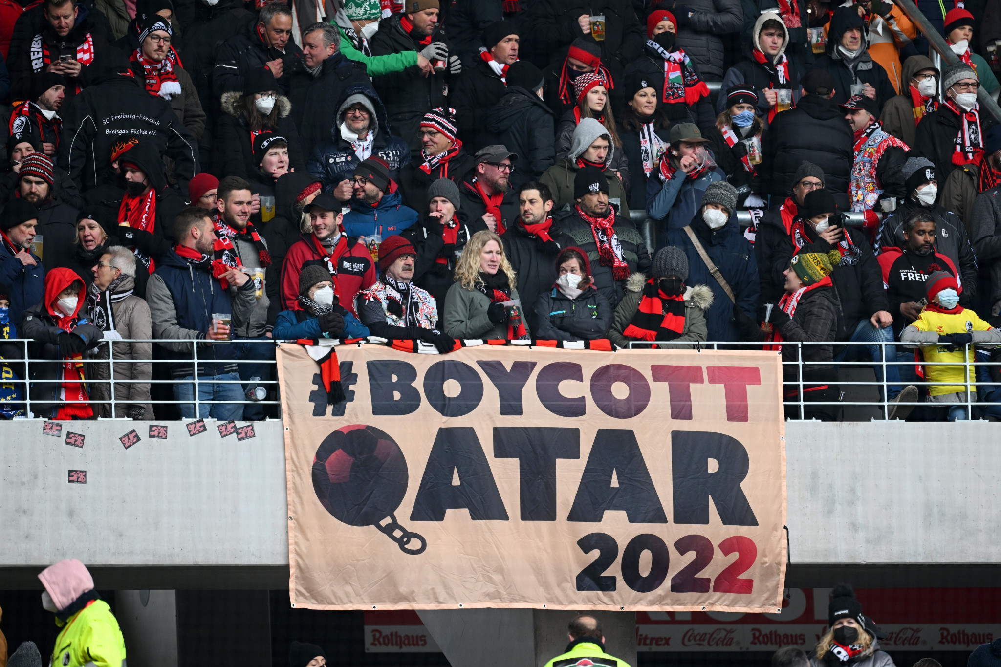 Some football fans have called for a boycott of the Qatar 2022 World Cup over the nation's record on human rights ©Getty Images