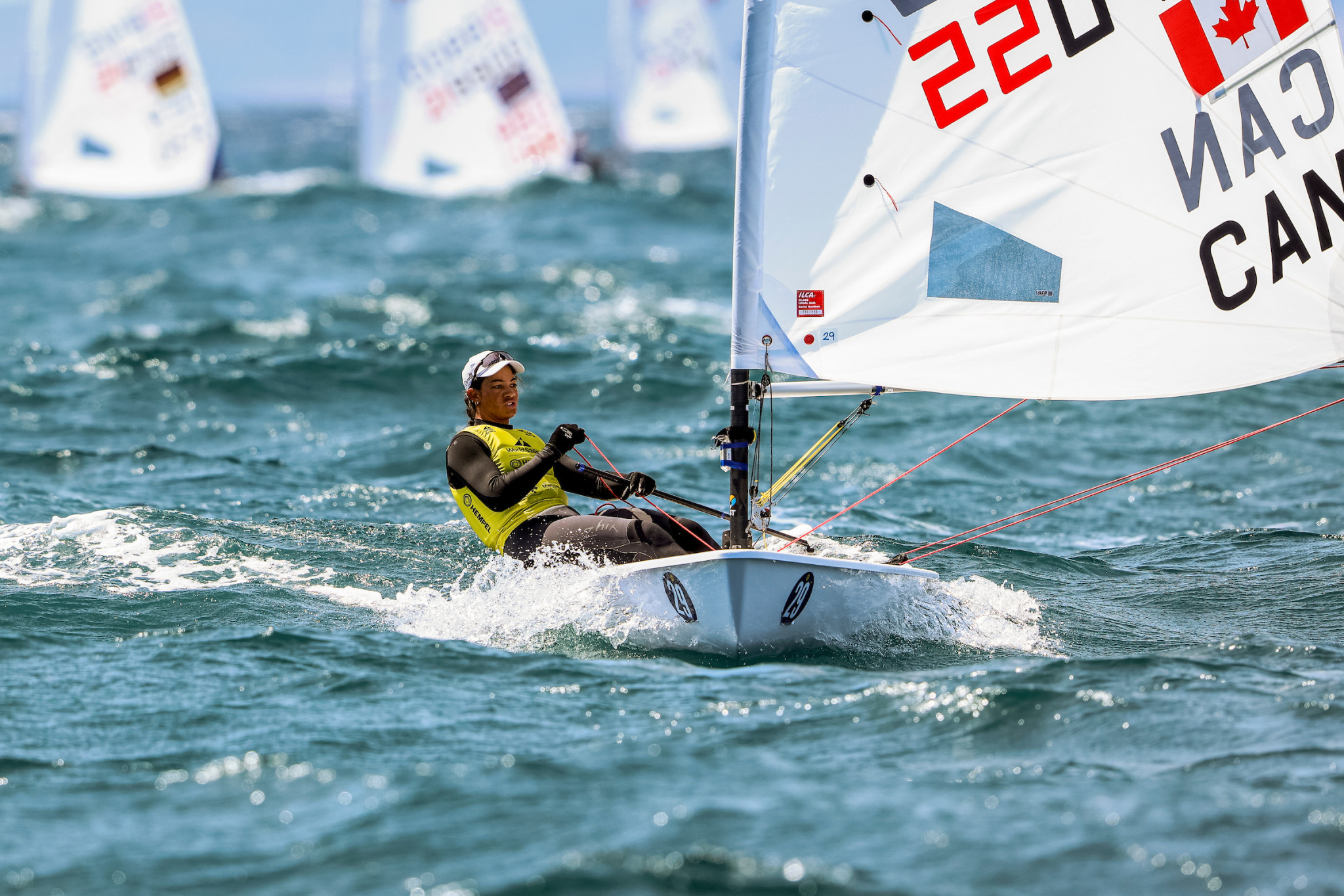 Sarah Douglas has already won the ILCA6 class with one day remaining ©World Sailing