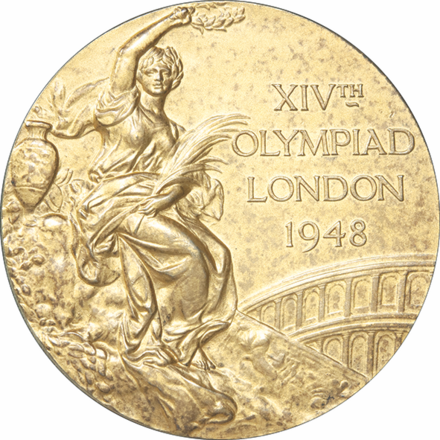 Harrison Dillard's 1948 100m gold medal sold for $120,000 ©Ingrid O'Neill Auctions