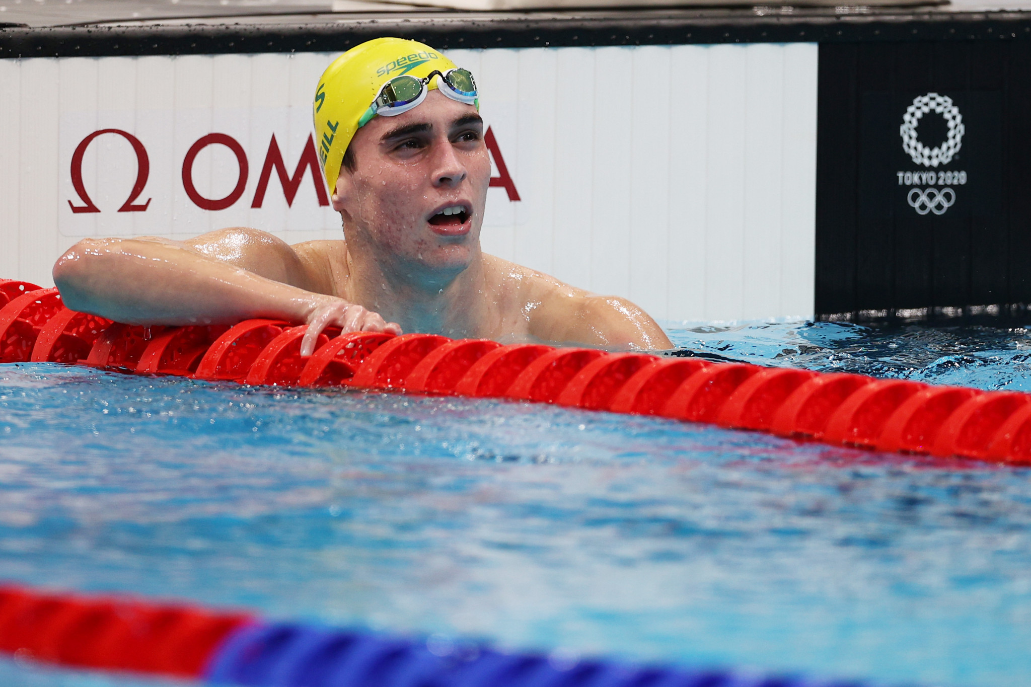 Olympic swimming medallist Neill thanks university scholarship for support