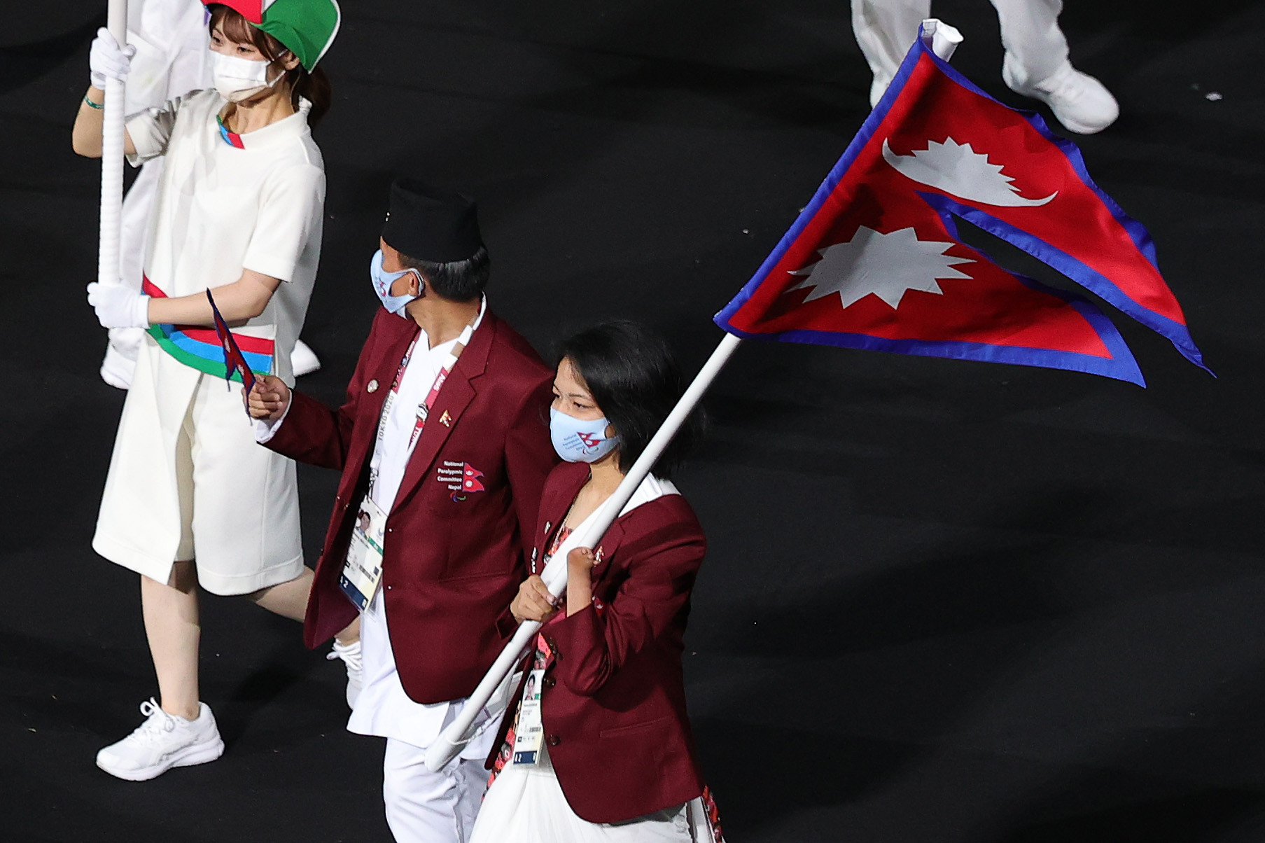 Palesha Goverdhan carried Nepal's flag in the Tokyo 2020 Opening Ceremony ©Getty Images