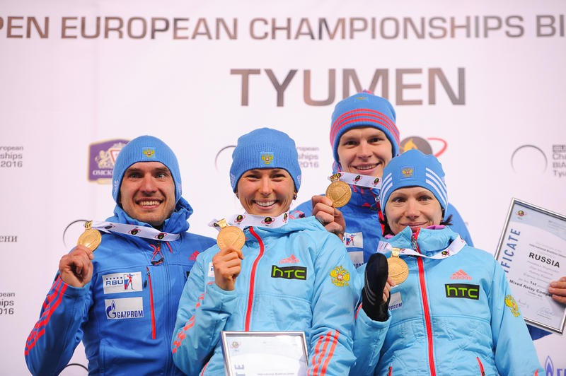 Russia earned double gold on the opening day of the Open European Championships ©IBU