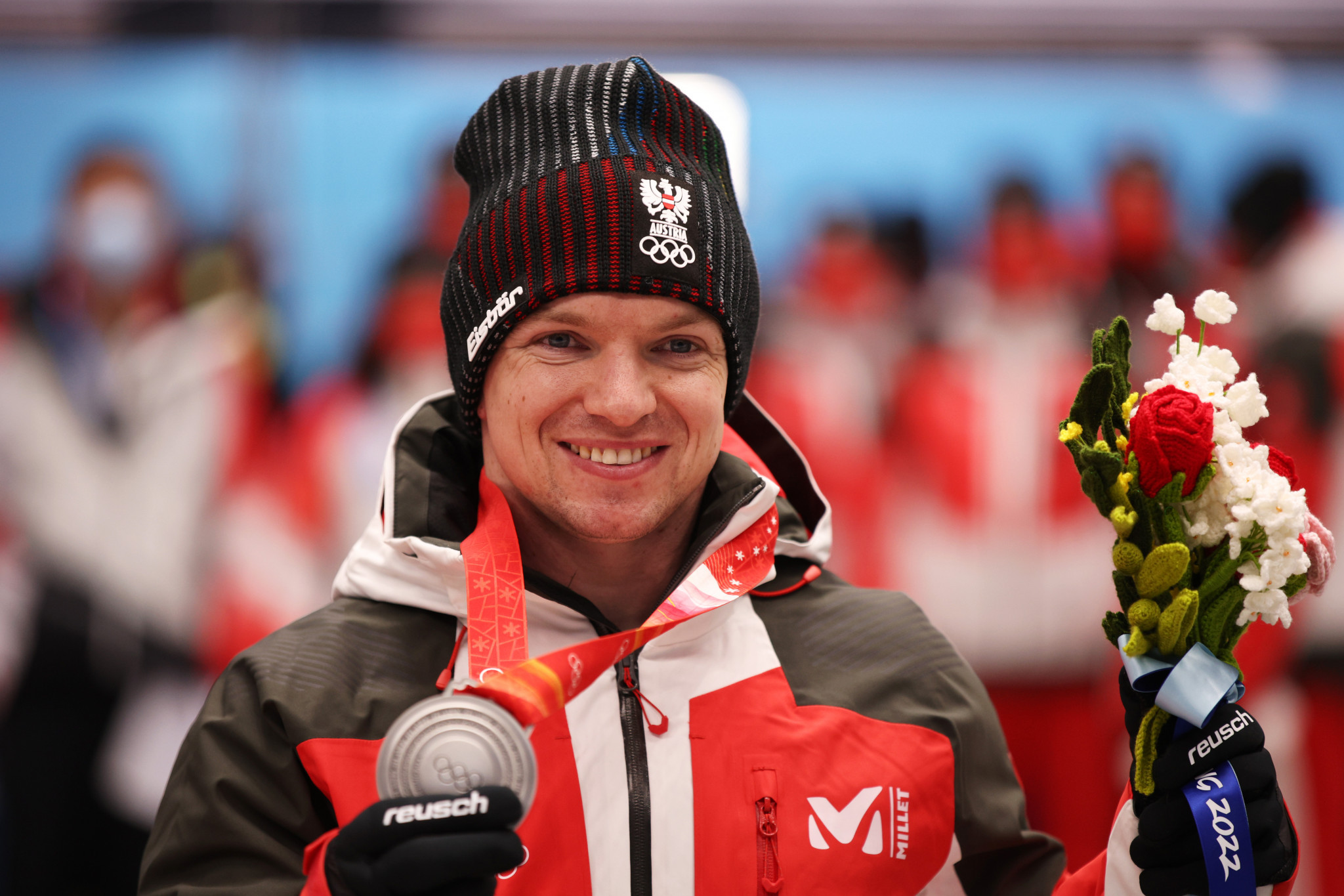 Wolfgang Kindl won two silver medals in luge at Beijing 2022 ©Getty Images