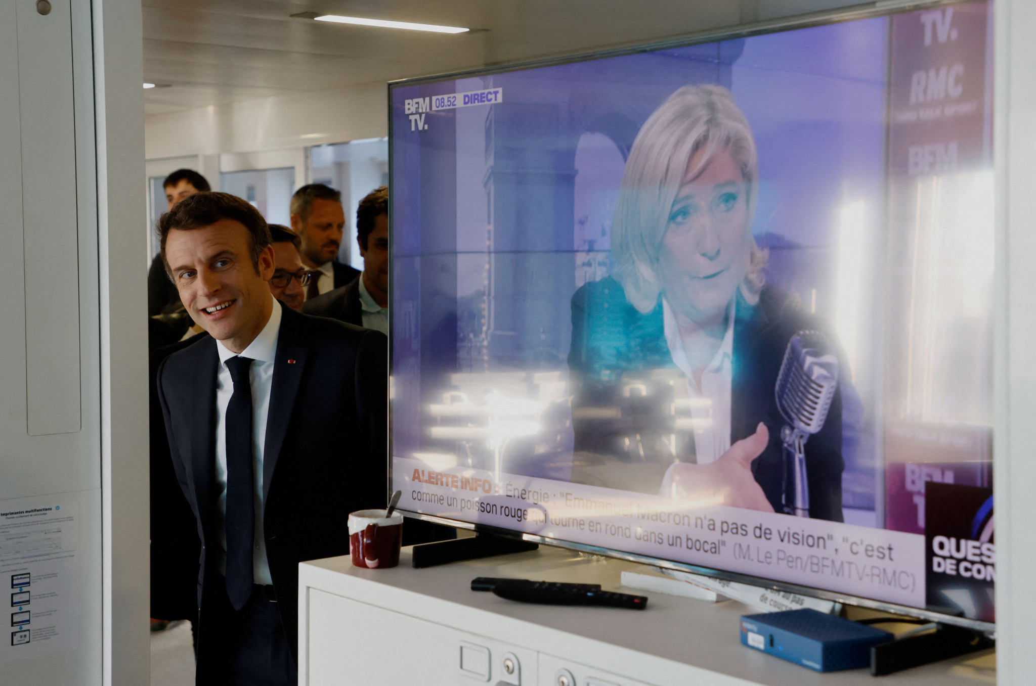 Emmanuel Macron, left, and Marine Le Pen face a run-off for the French Presidency ©Getty Images