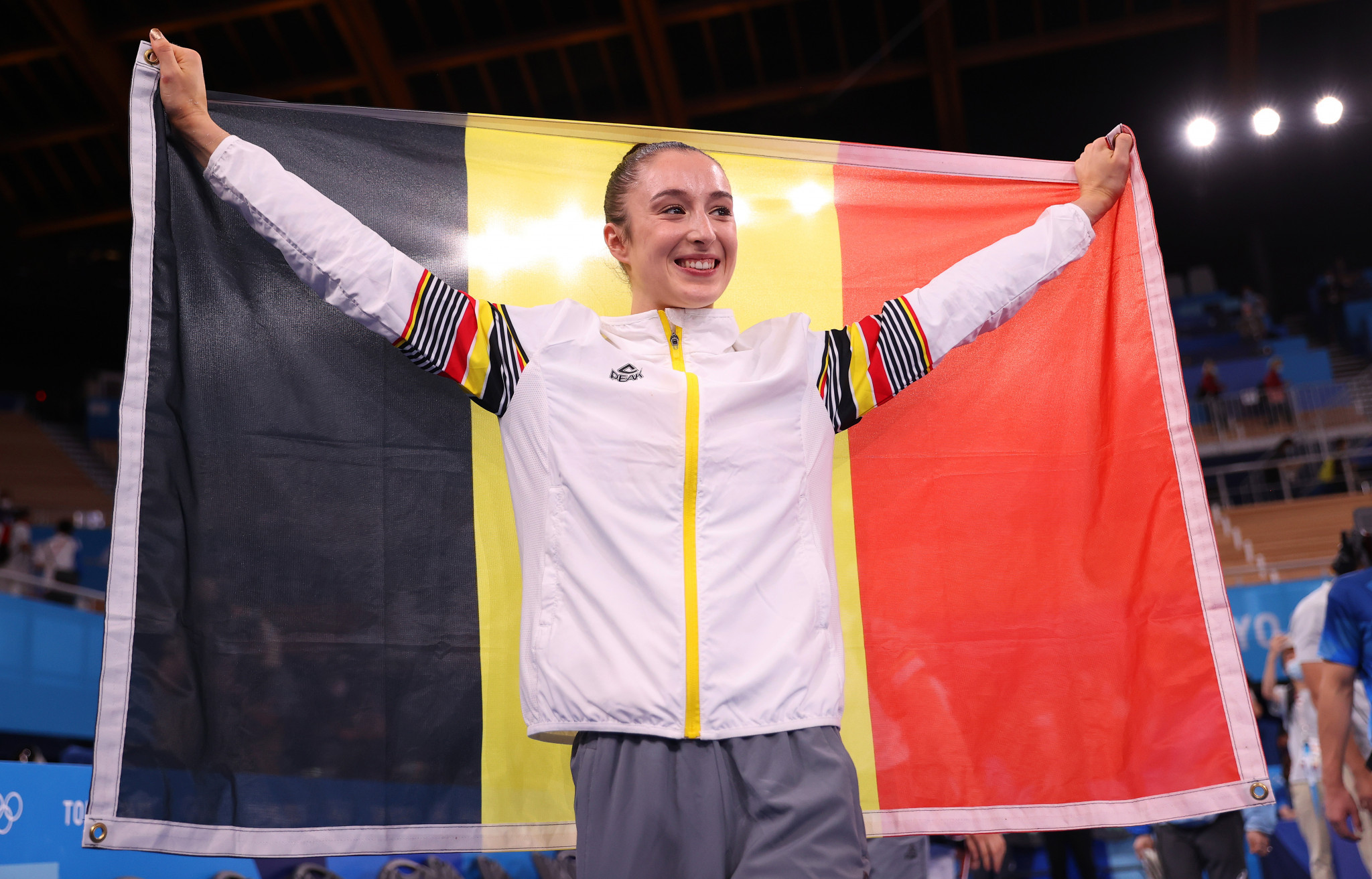 Gymnast Nina Derwael was one Belgium's three gold medallists at Tokyo 2020 ©Getty Images