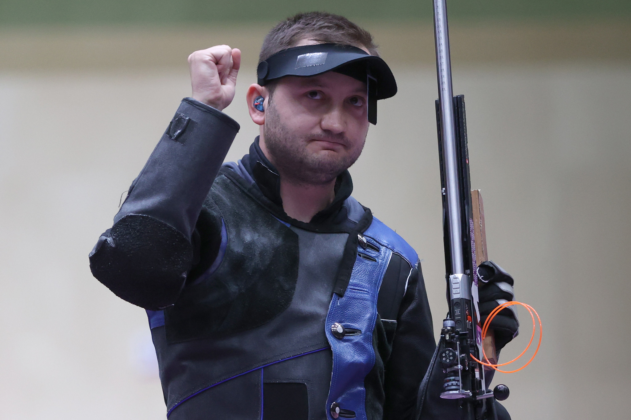 Petar Gorša of Croatia won the men's 10m air rifle gold in Rio ©Getty Images