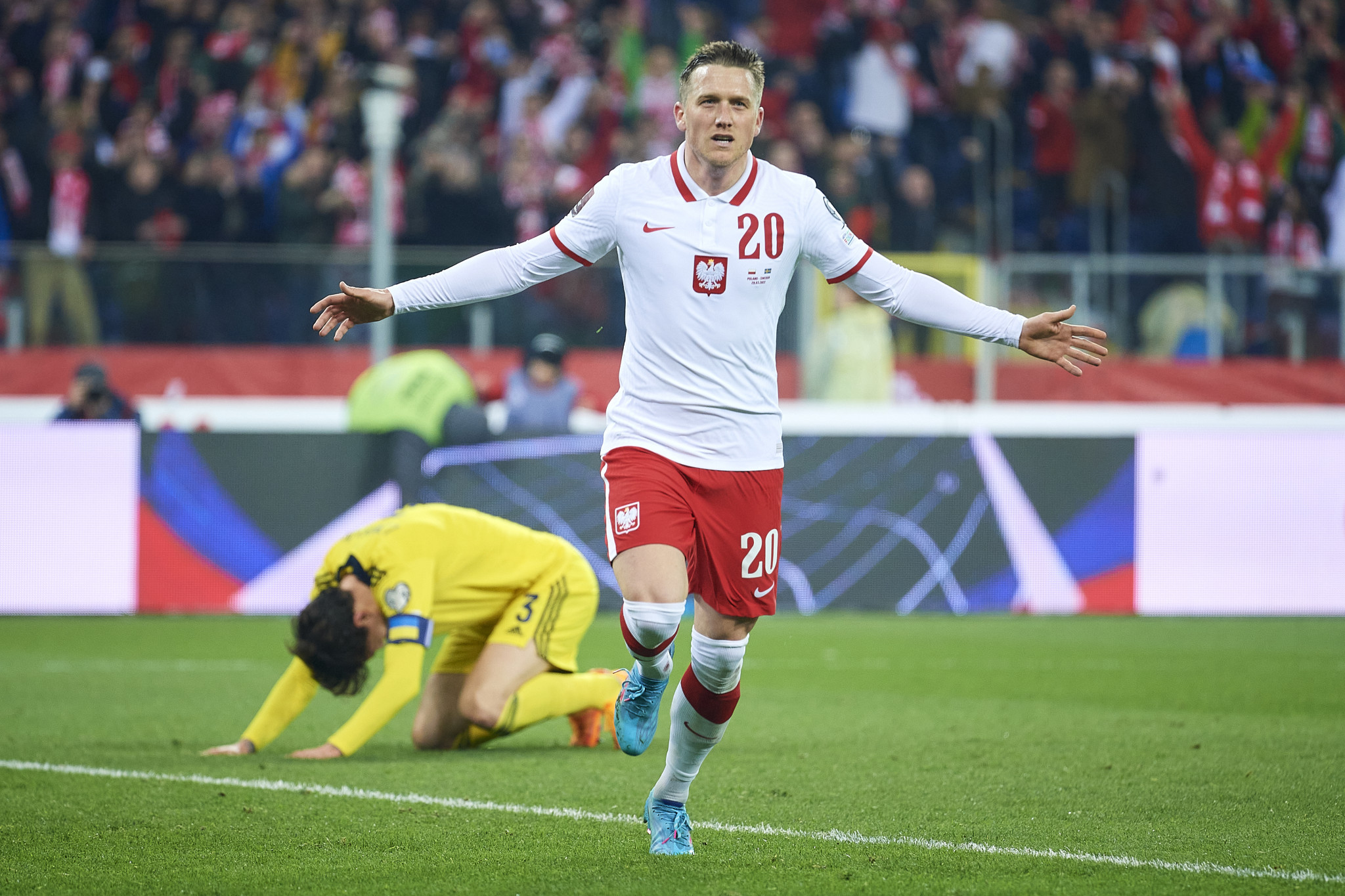 Poland received a bye after Russia's ban before beating Sweden to qualify for Qatar 2022 ©Getty Images