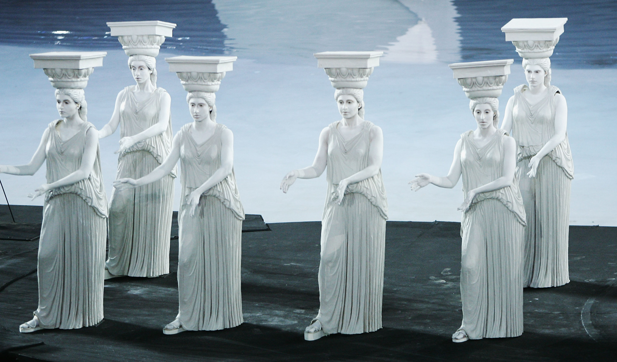 Artistic images from the Games of antiquity inspired the 2004 Opening Ceremony in Athens ©Getty Images