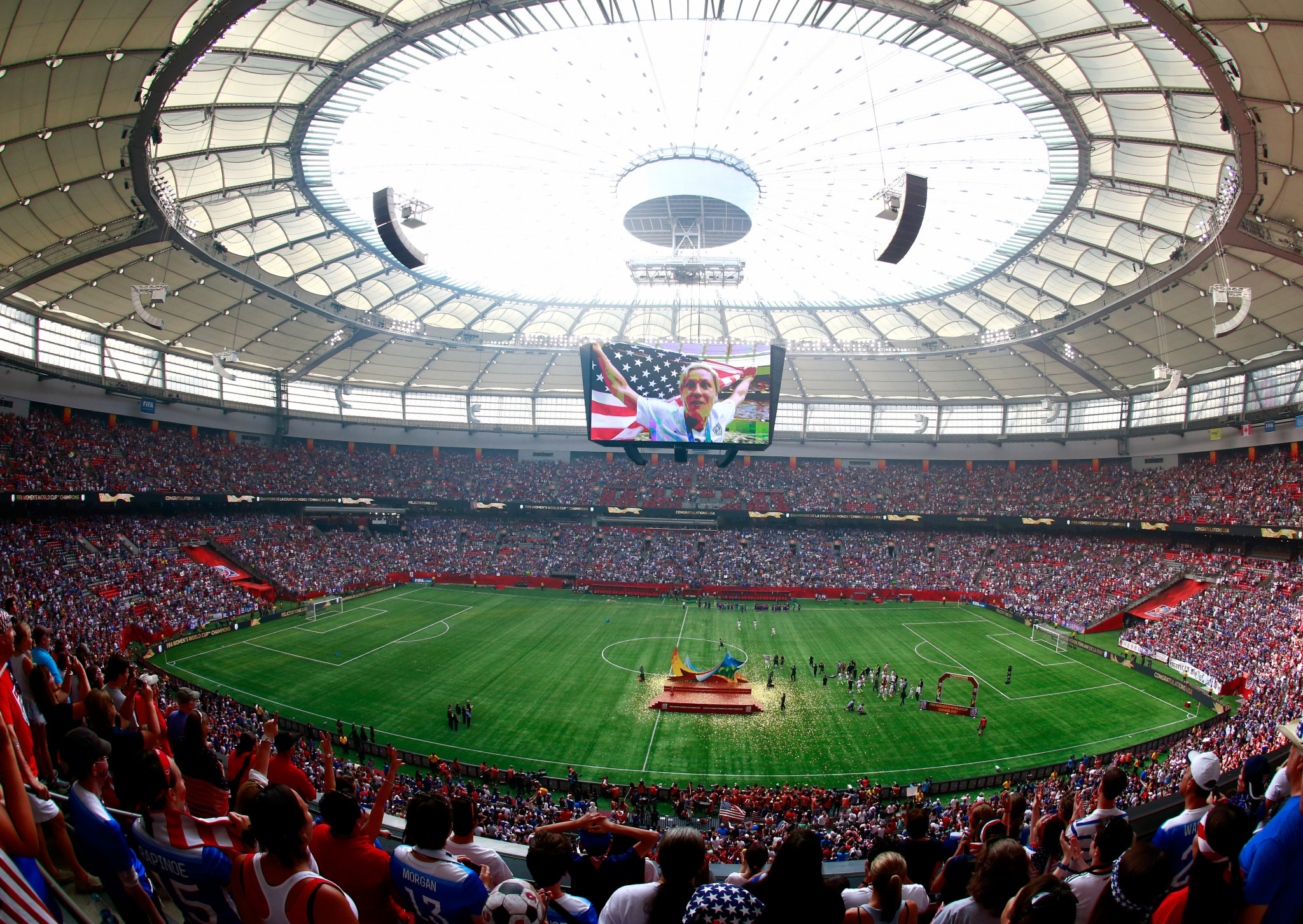 Vancouver has been approved as a candidate host city for the 2026 FIFA World Cup with BC Place serving as its venue ©Getty Images